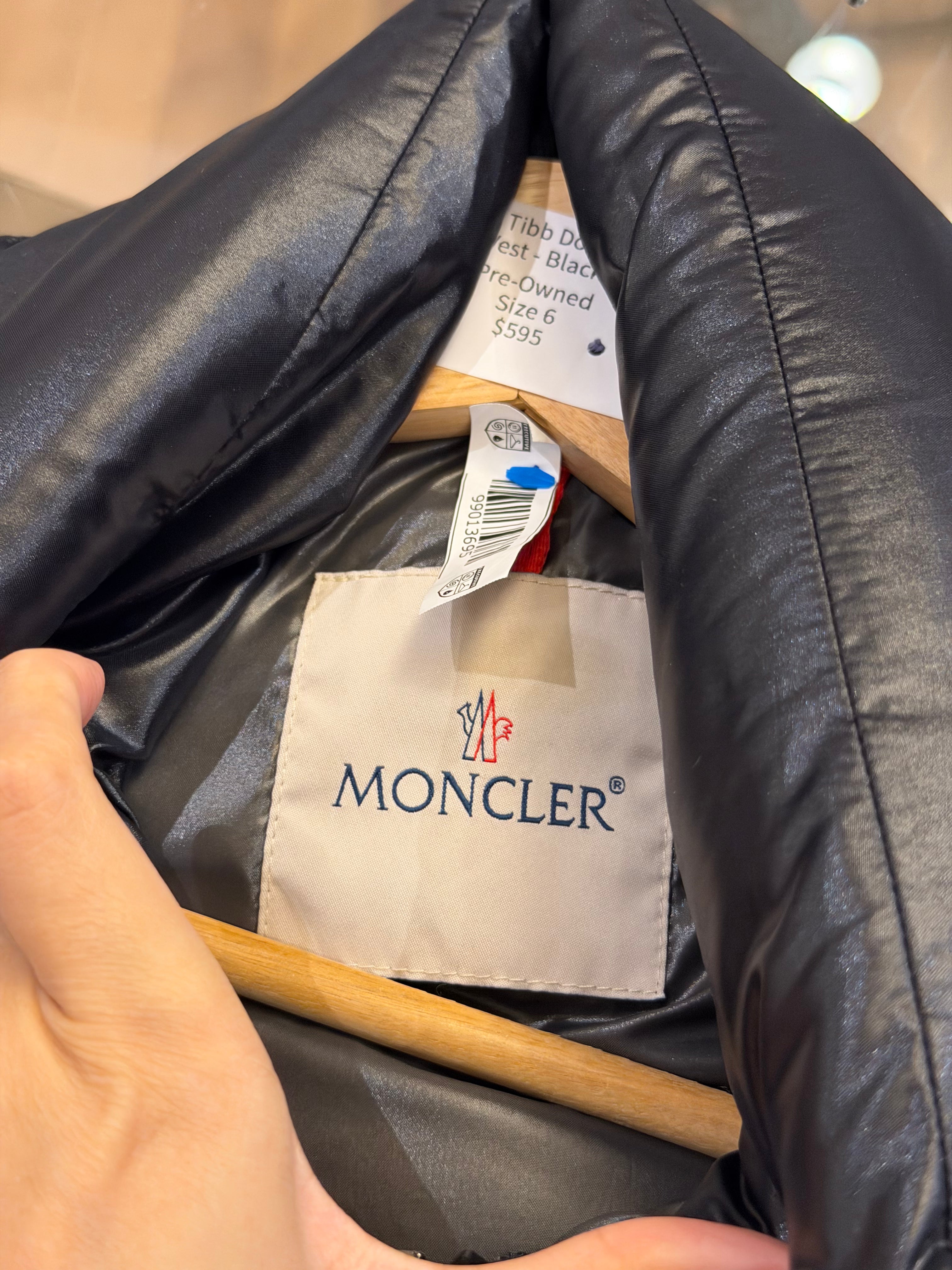 Moncler Tibb Down Puffer Vest - Black