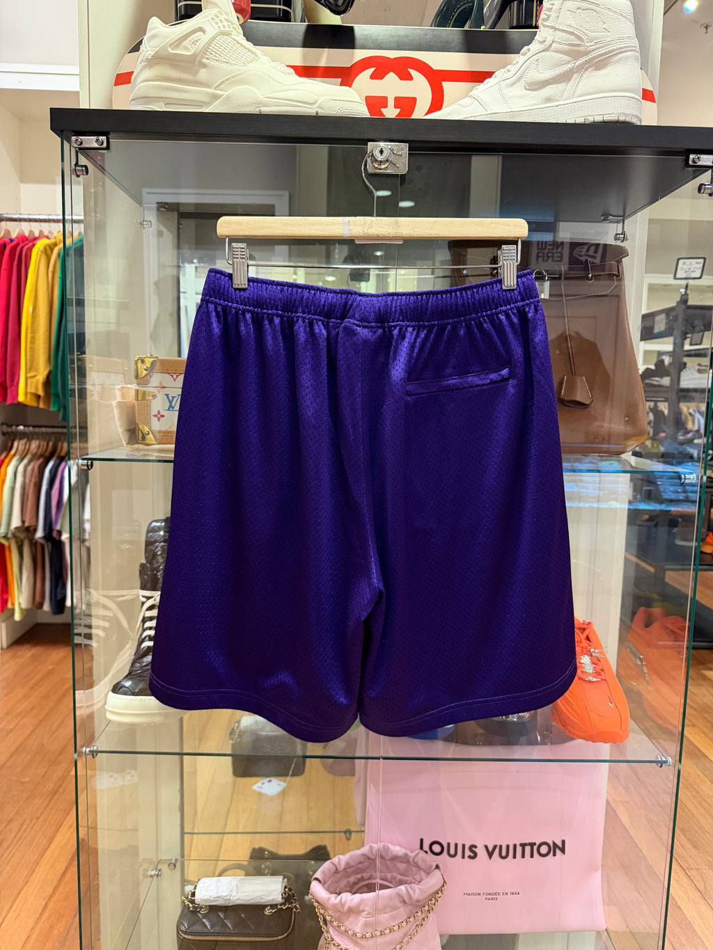 Supreme Small Box Logo Mesh Shorts - Purple