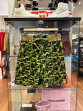 Bape ABC Camo Sweat Shorts- Green