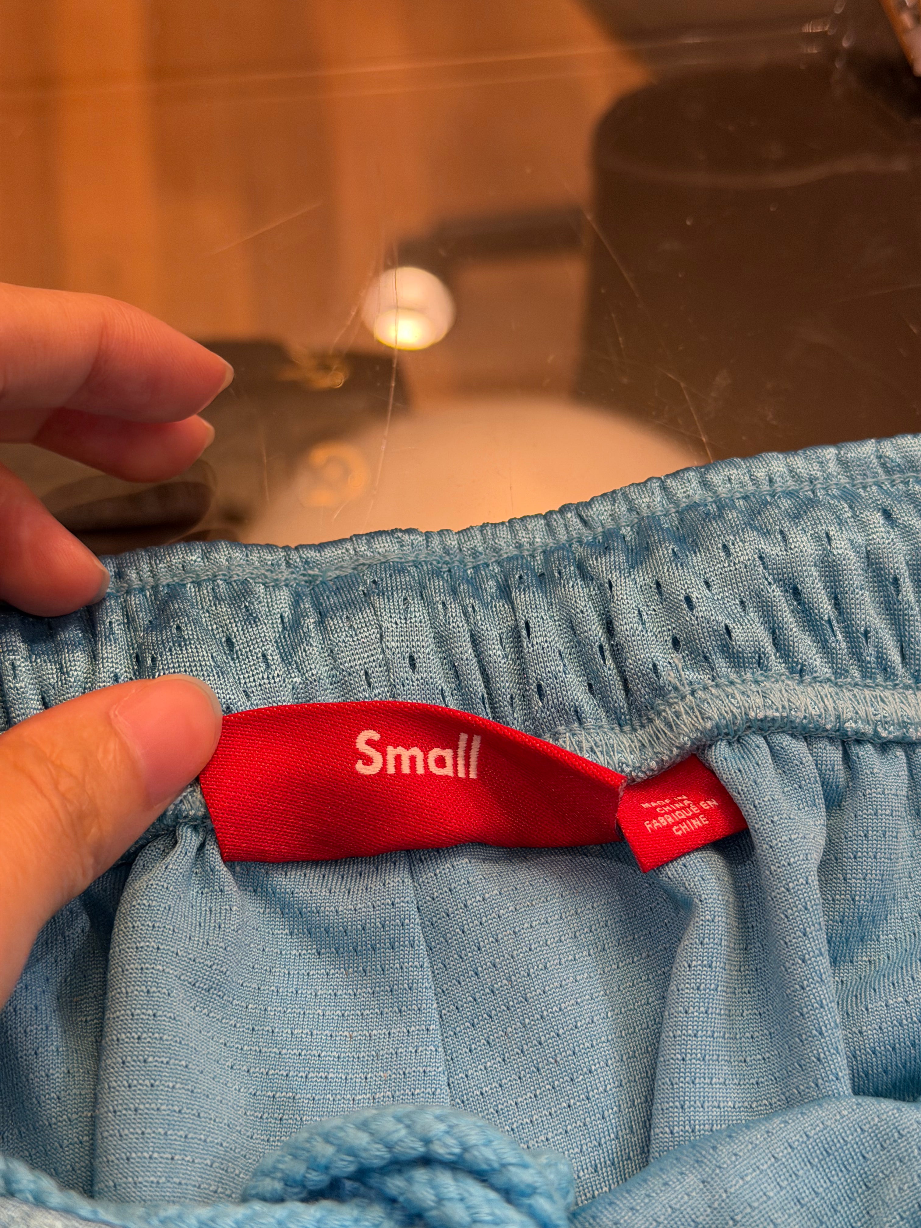 Supreme Small Box Logo Mesh Shorts - Blue