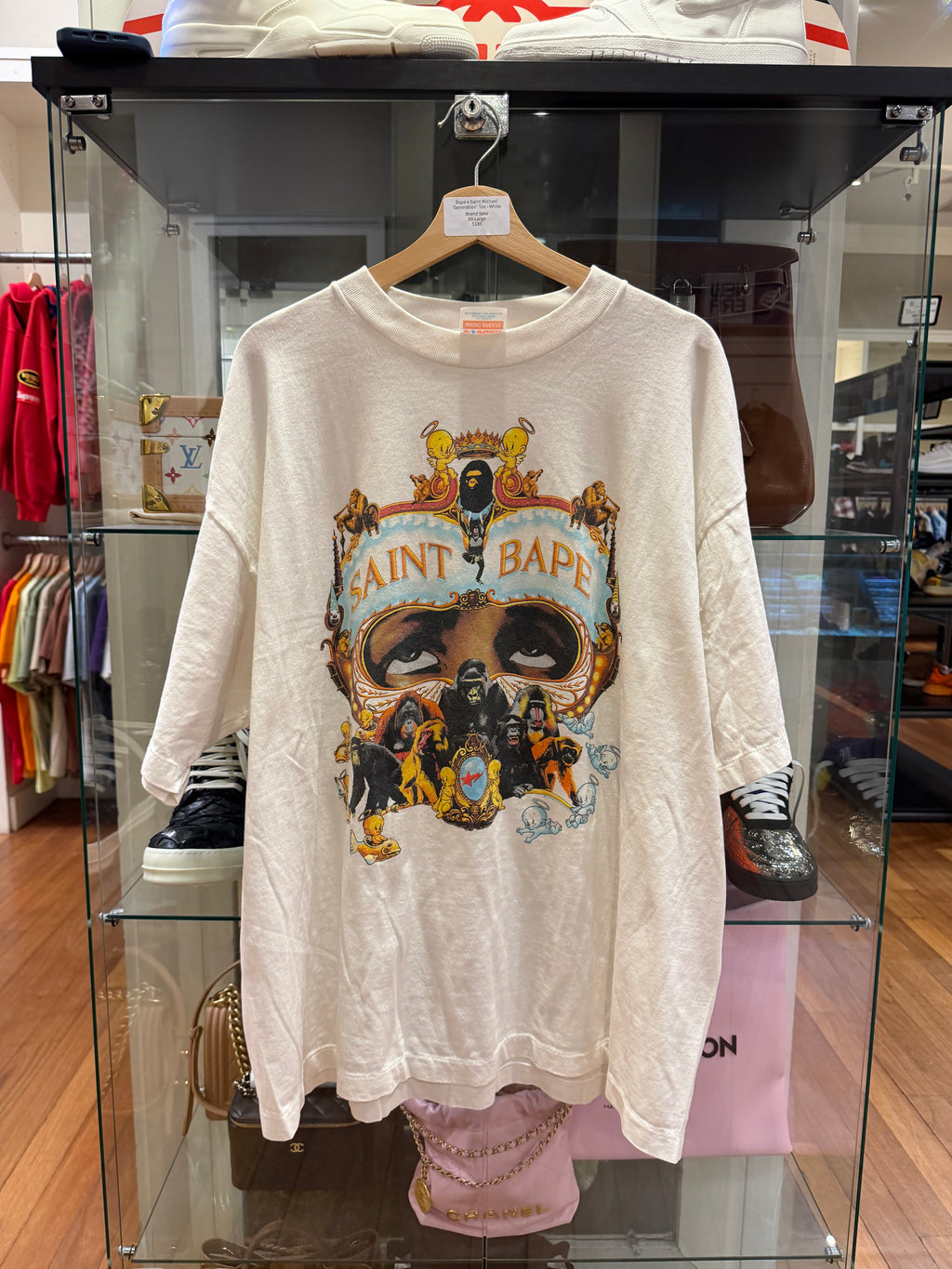 Bape x Saint Michael'Generation' Tee - White