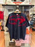 Diesel Spray Paint Graphic Tee - Charcoal/Red