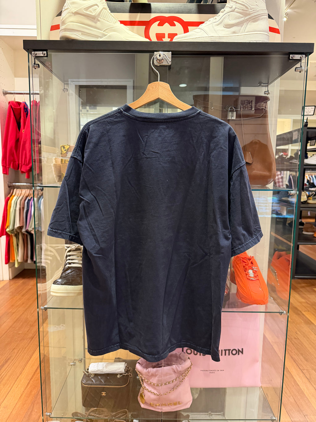 Diesel Spray Paint Graphic Tee - Charcoal/Red