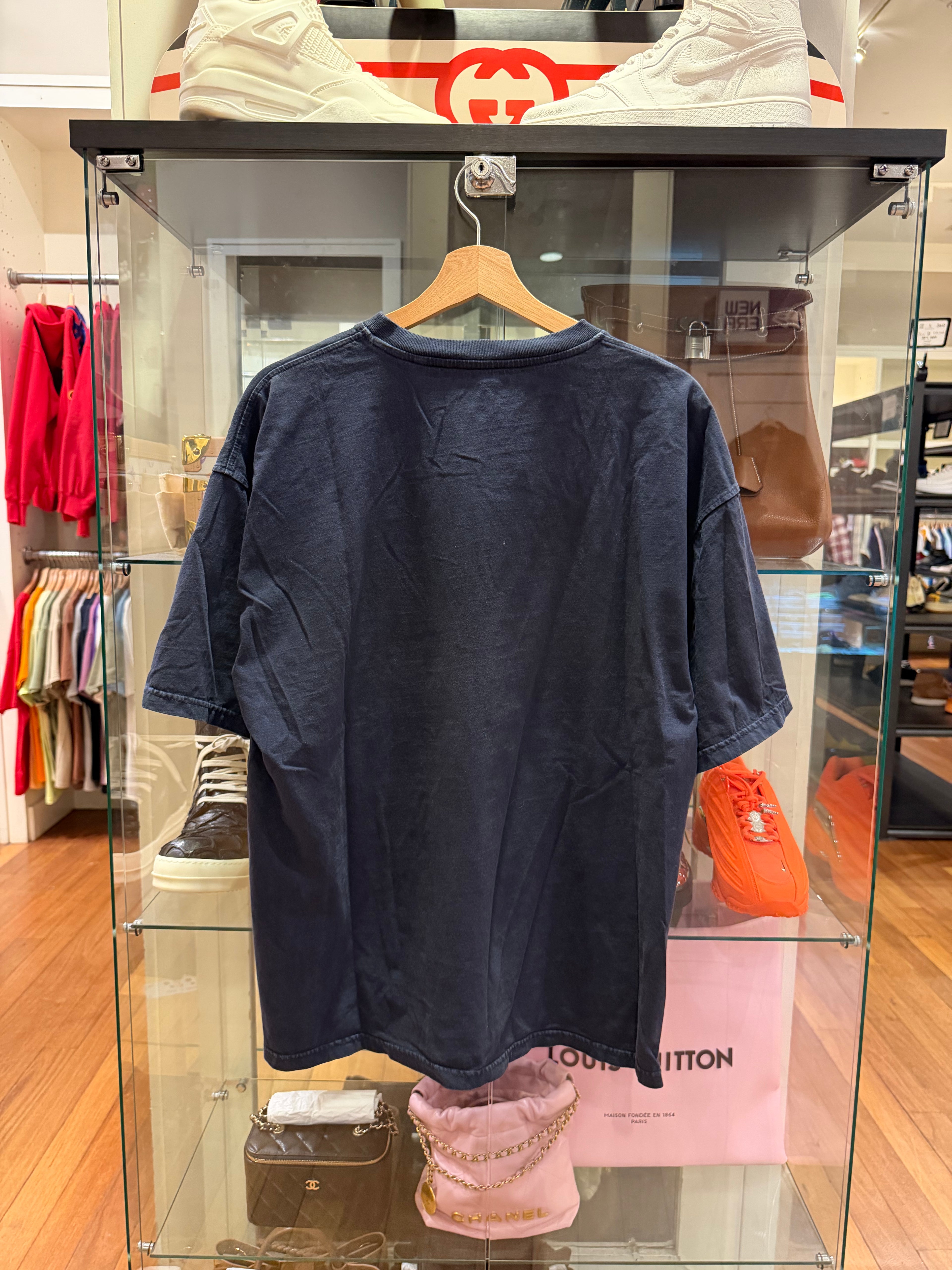 Diesel Spray Paint Graphic Tee - Charcoal/Red