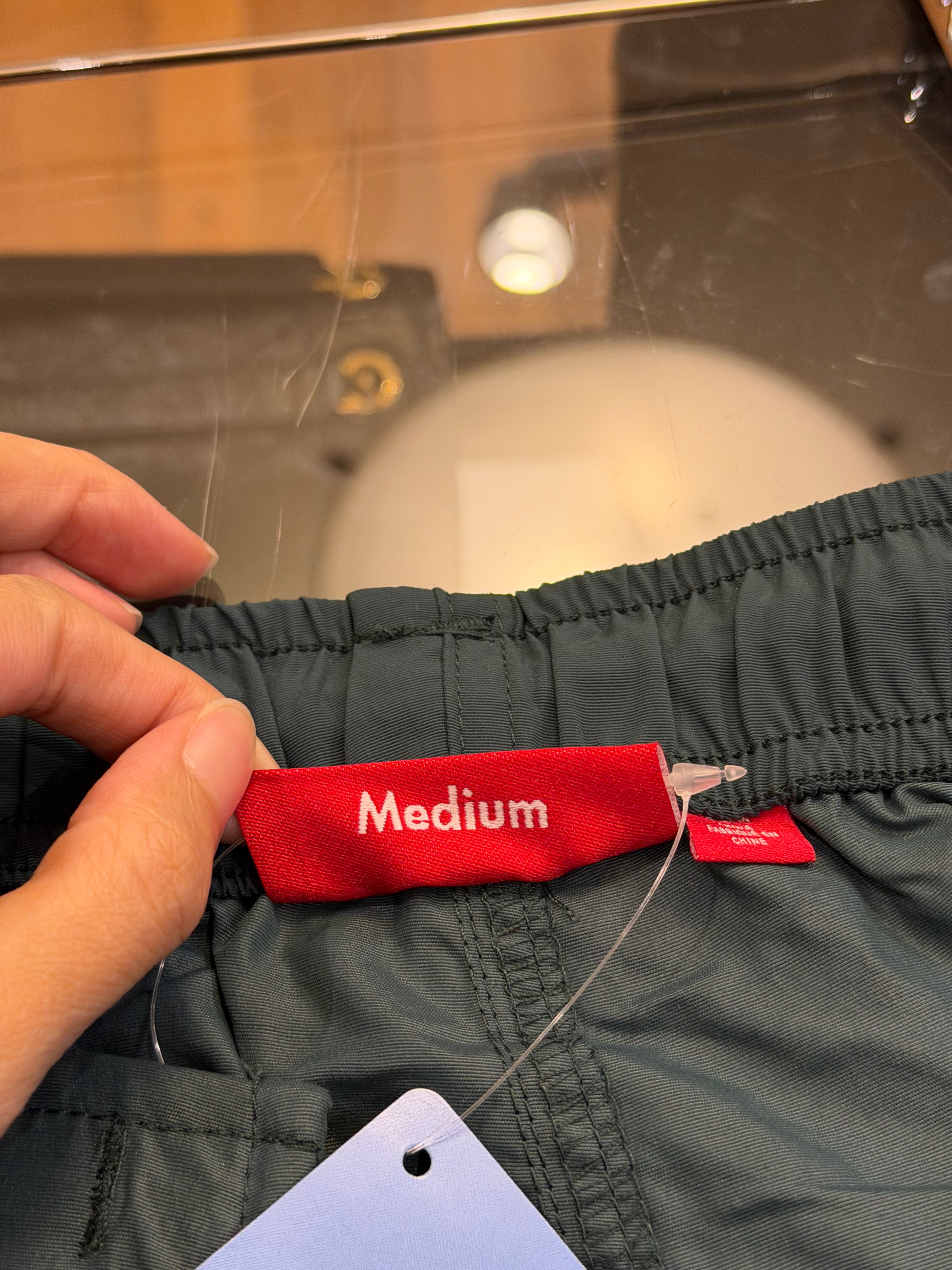 Supreme Big Logo Nylon Shorts - Dark Green