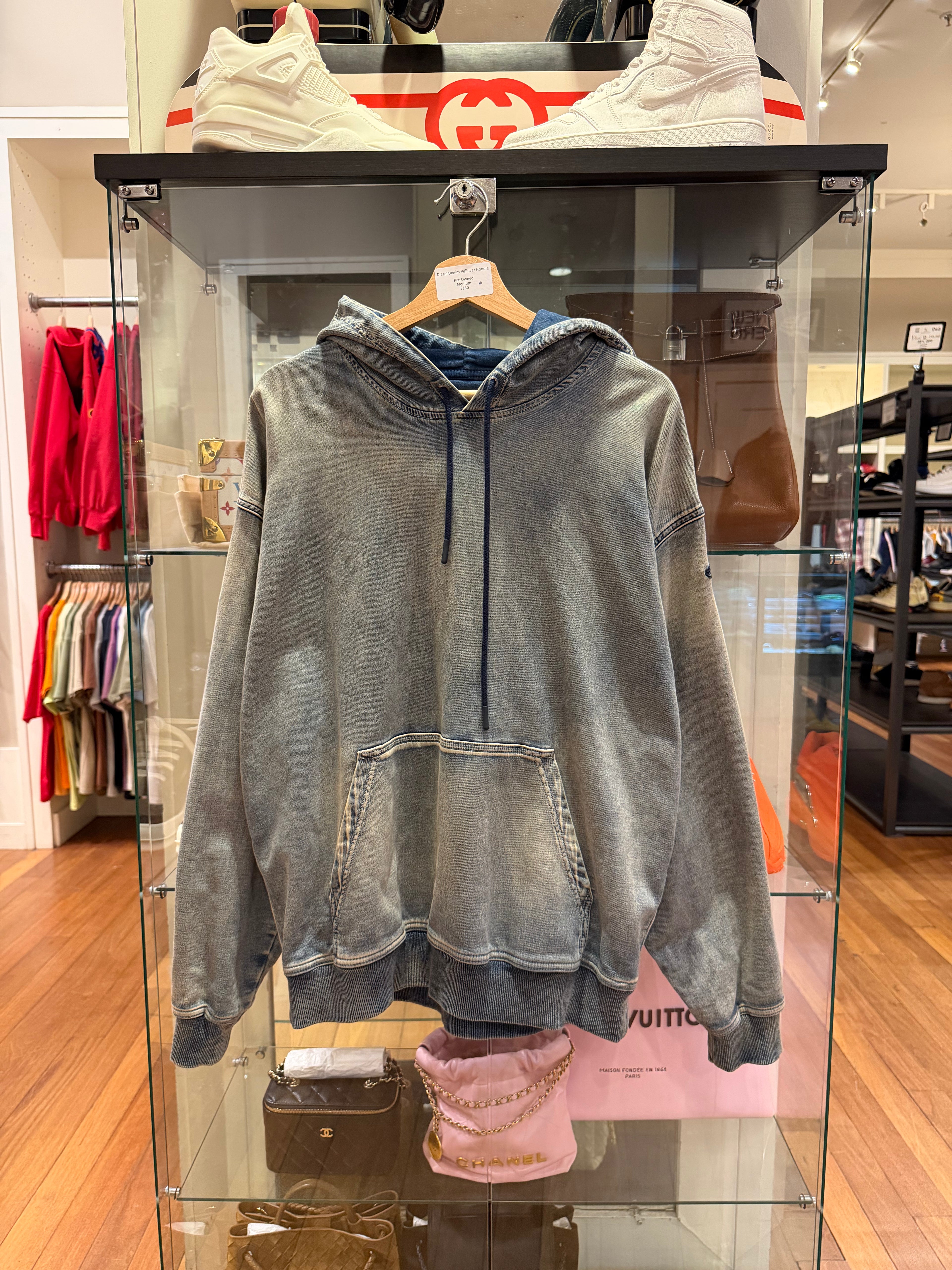 Diesel Denim Pullover Hoodie