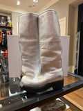 Maison Margiela MM6 Metallic Knee-High Boots - Silver