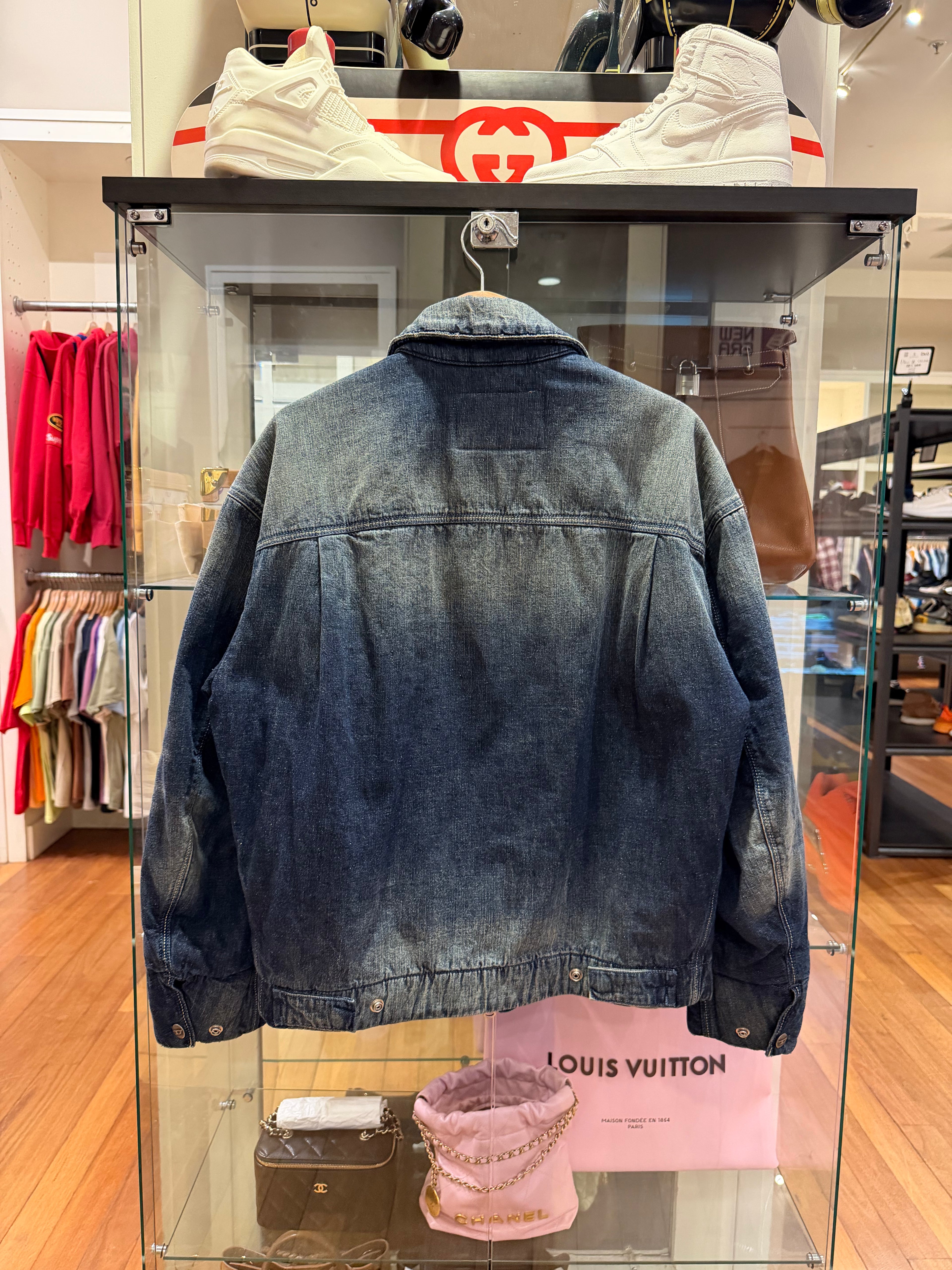 Diesel D-Stack Faded Denim Trucker Jacket
