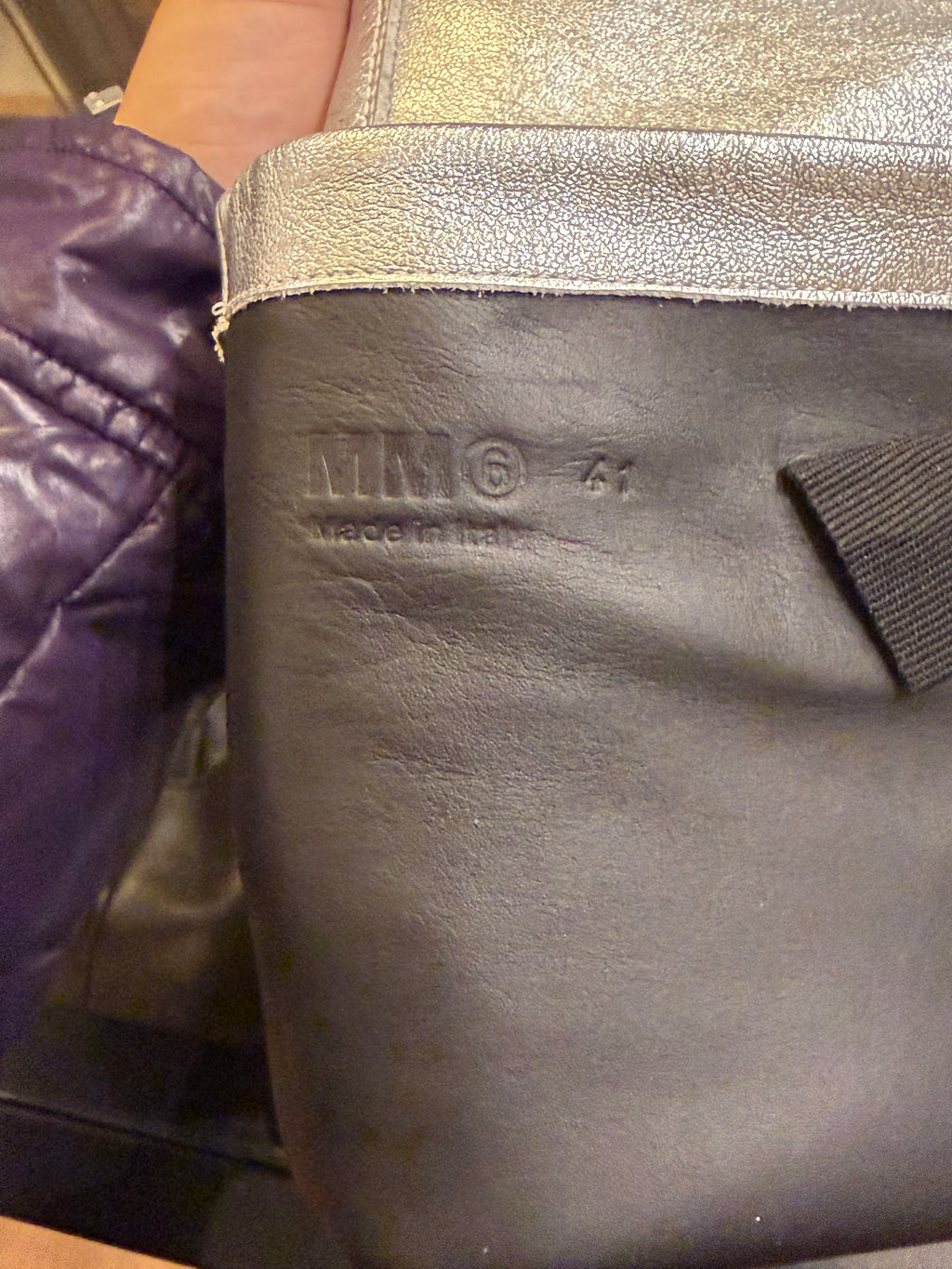 Maison Margiela MM6 Metallic Knee-High Boots - Silver
