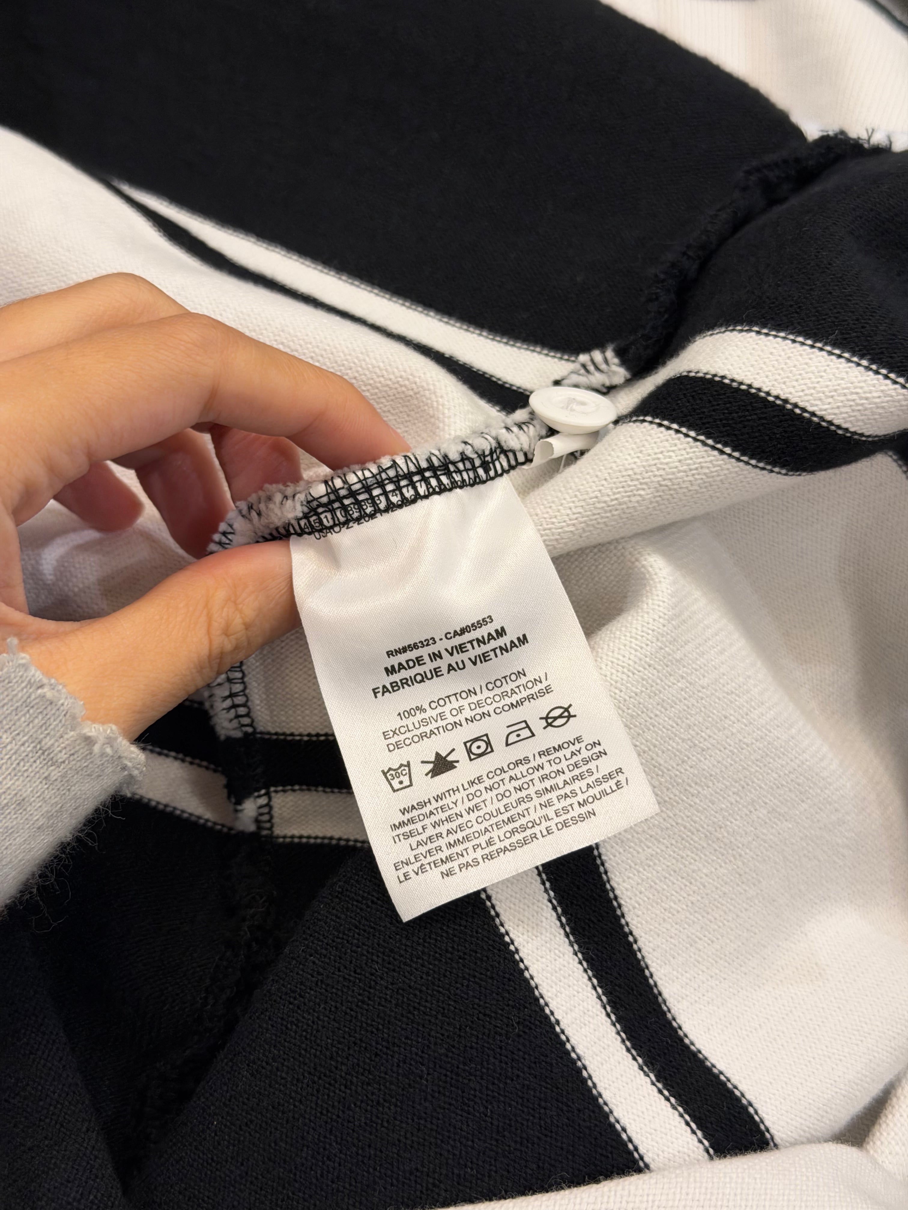 Supreme x Nike Striped Rugby LS - Black/White