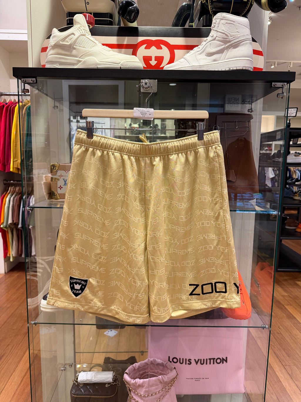 Supreme Zoo York Soccer Mesh Shorts - Gold
