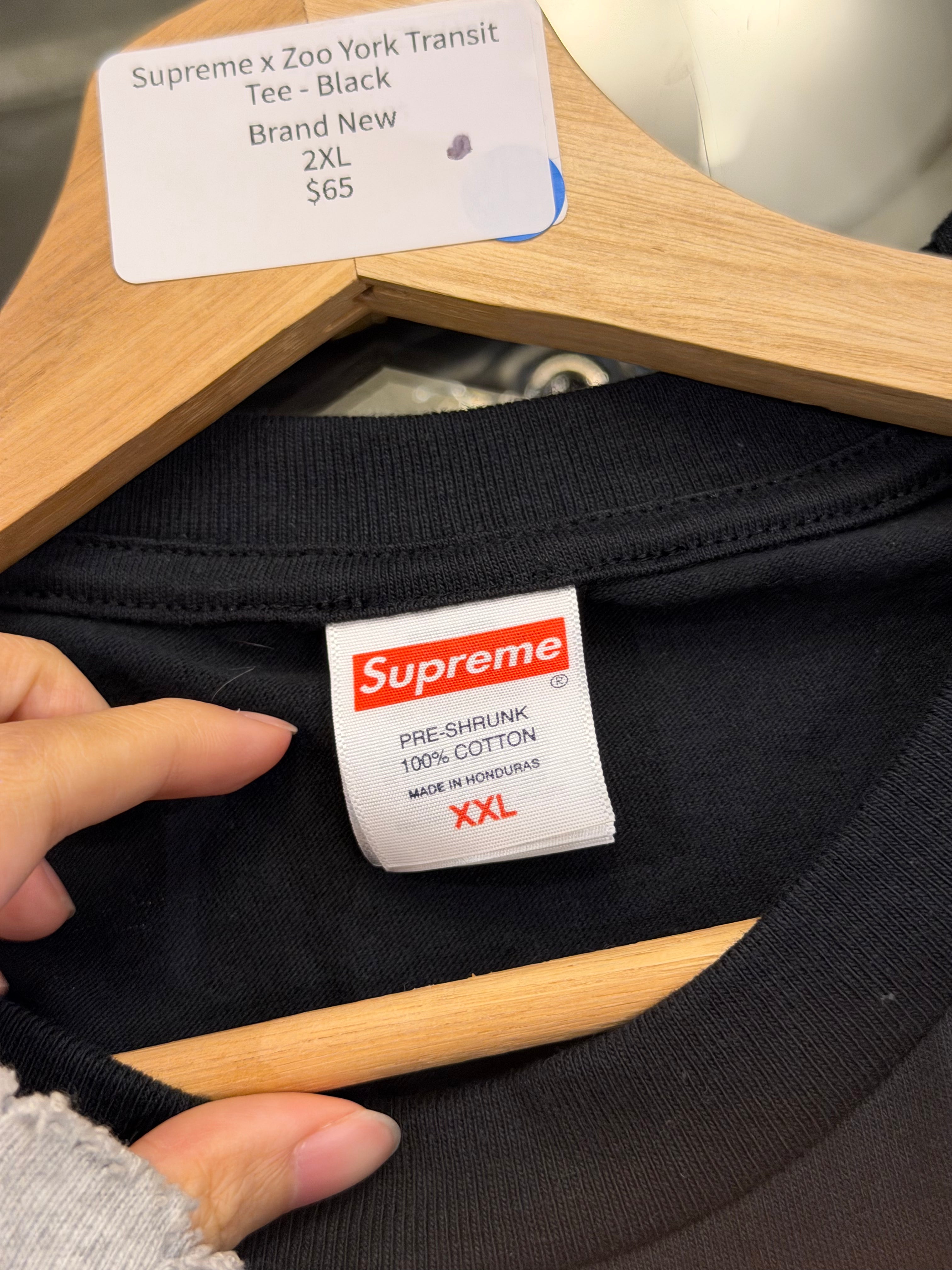 Supreme x Zoo York Transit Tee - Black