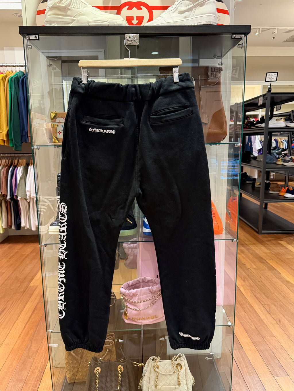 Chrome Hearts Fuck You Scroll Sweatpants - Black