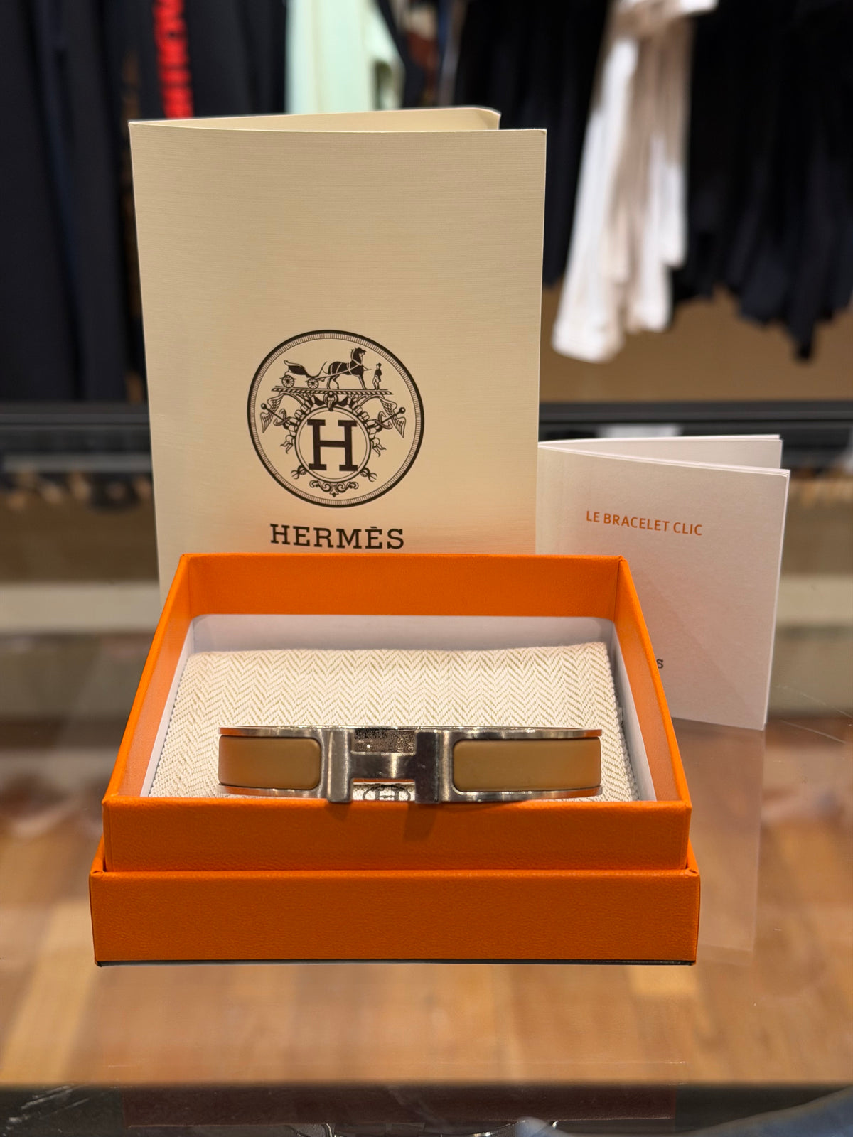 Hermes Clic H Bracelet - Palladium Coated Brass T5