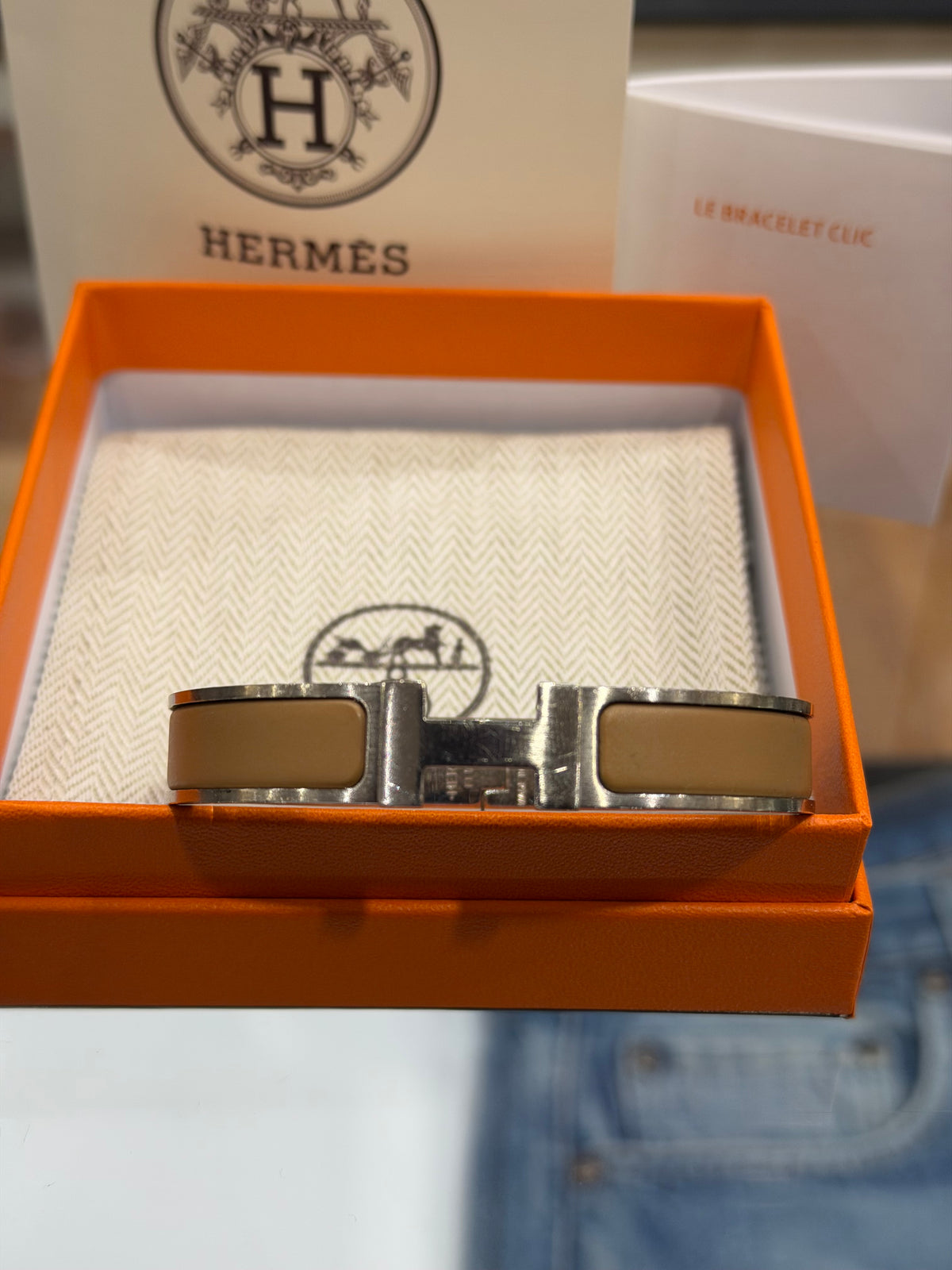 Hermes Clic H Bracelet - Palladium Coated Brass T5