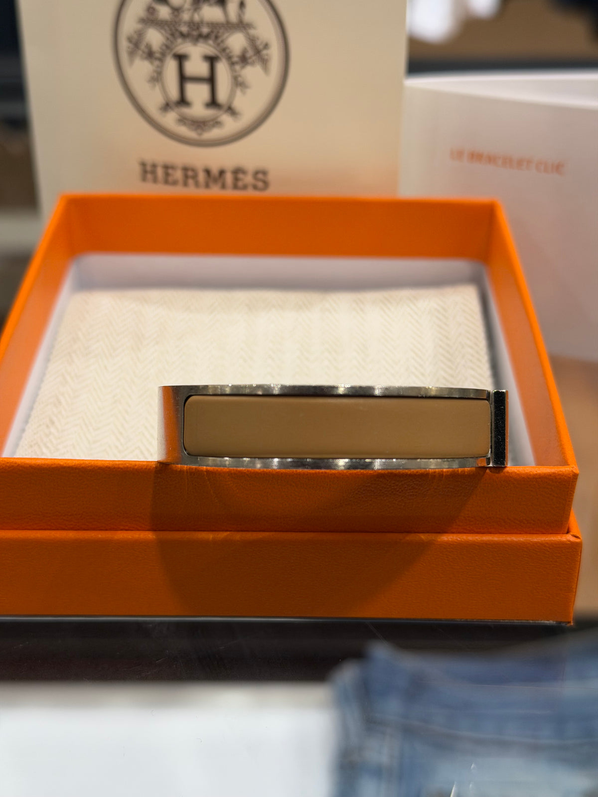 Hermes Clic H Bracelet - Palladium Coated Brass T5