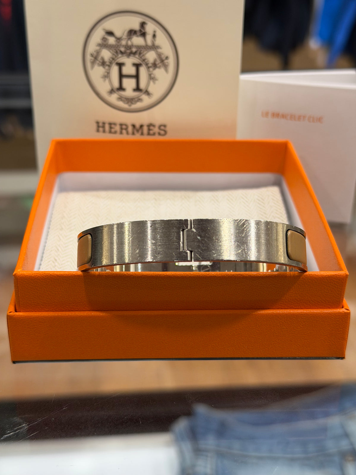 Hermes Clic H Bracelet - Palladium Coated Brass T5
