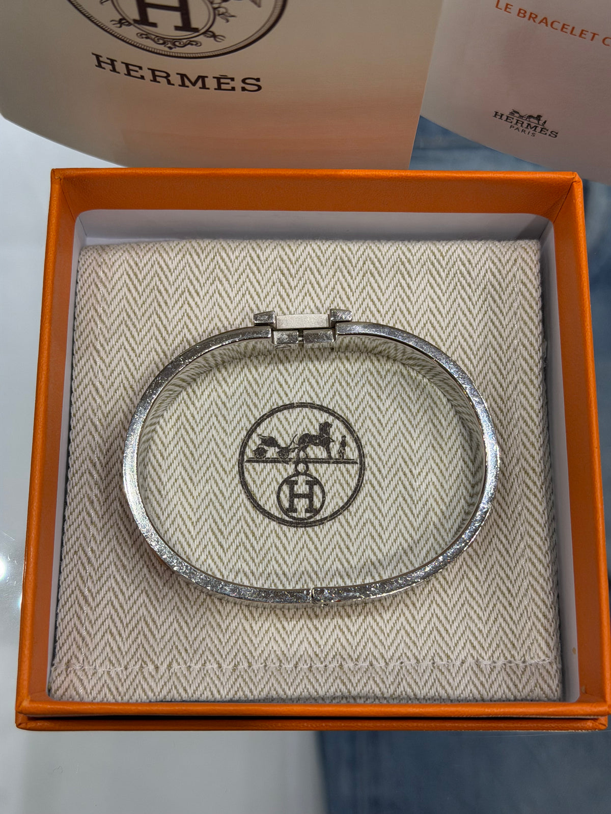 Hermes Clic H Bracelet - Palladium Coated Brass T5