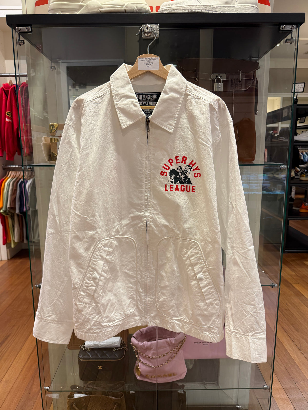 Hysteric Glamour Super HYS League Zip Up Blouson - White