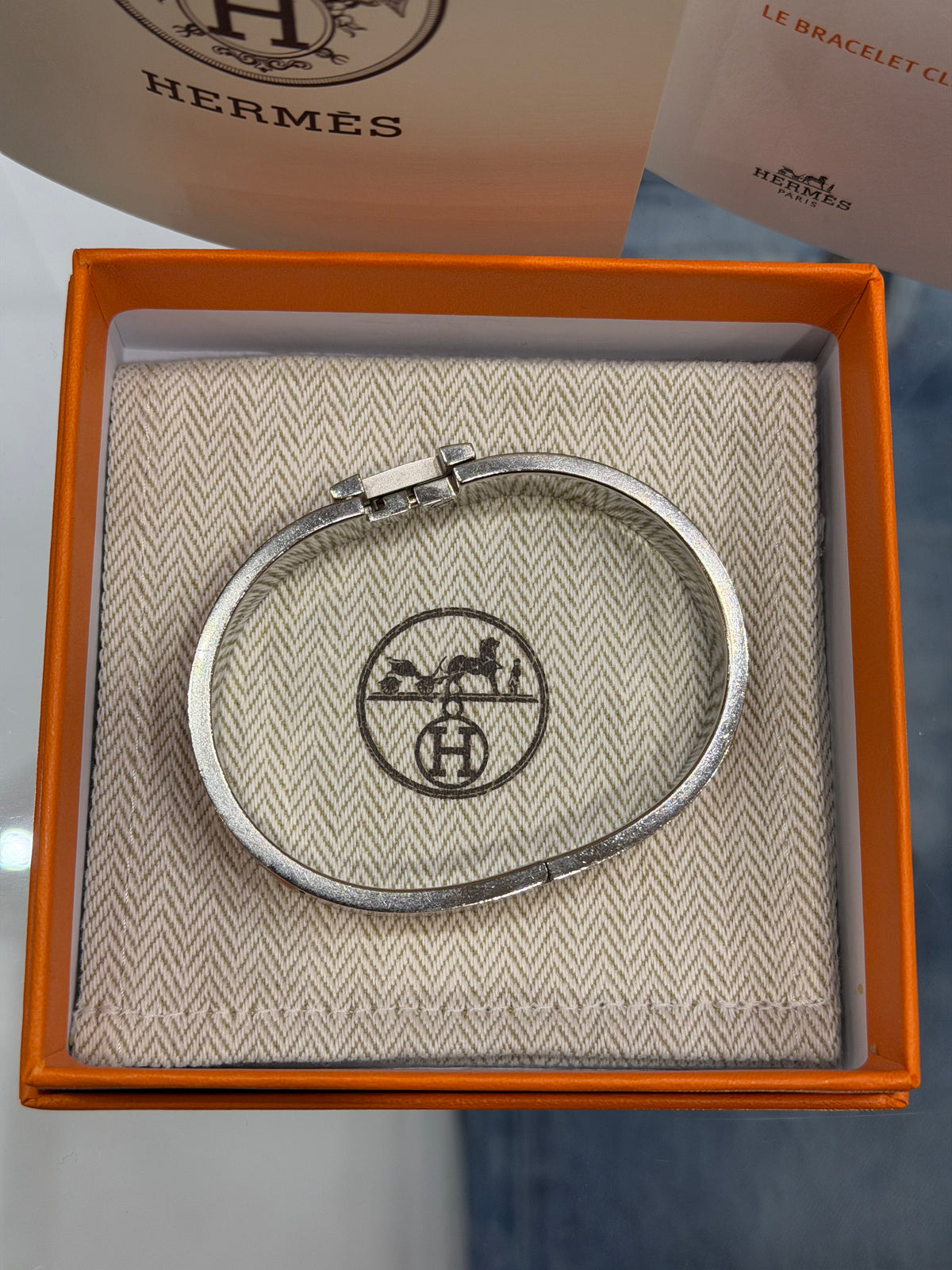 Hermes Clic H Bracelet - Palladium Coated Brass T5