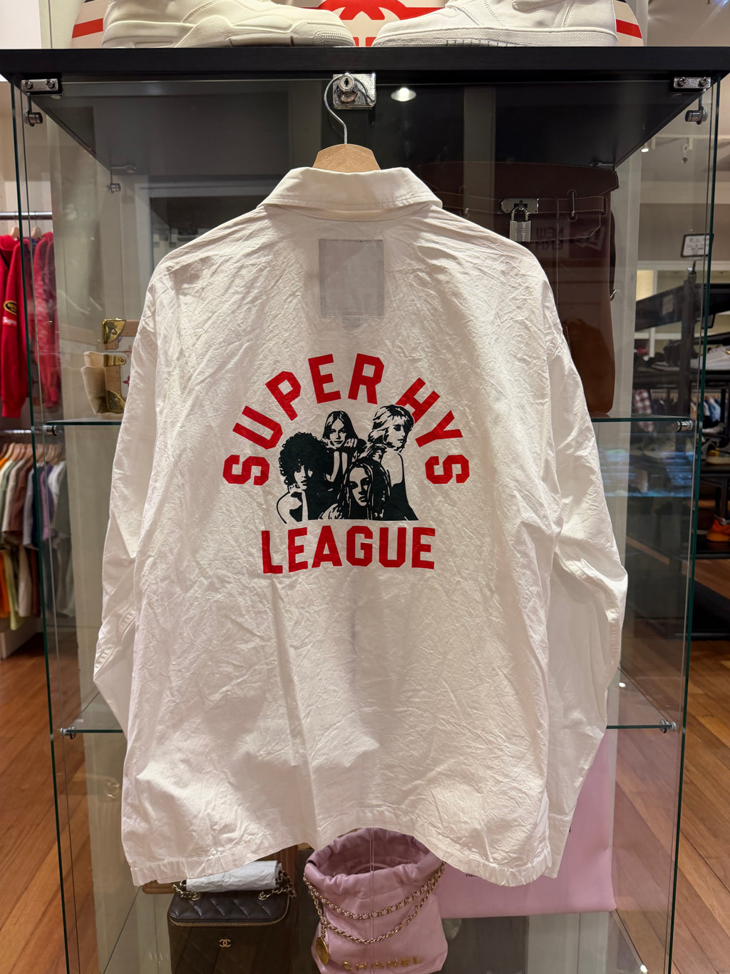 Hysteric Glamour Super HYS League Zip Up Blouson - White