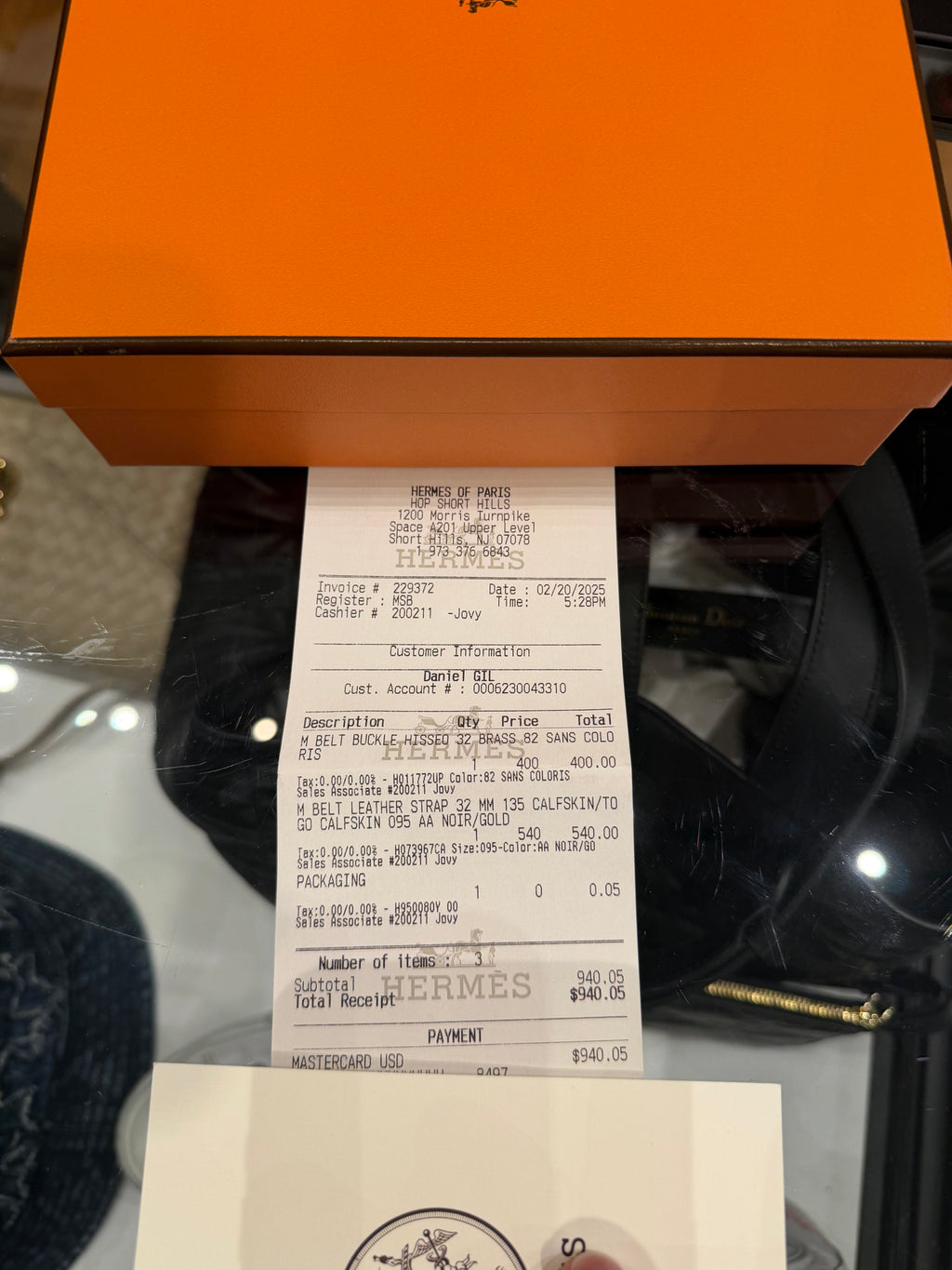 Hermes Calfskin Belt Hisseo Brass Belt
