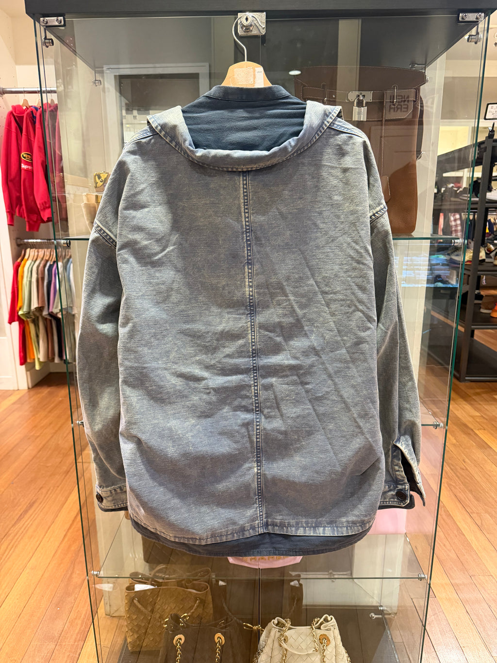Maison Mihara Yasuhiro Double Layered Denim Shirt - Blue