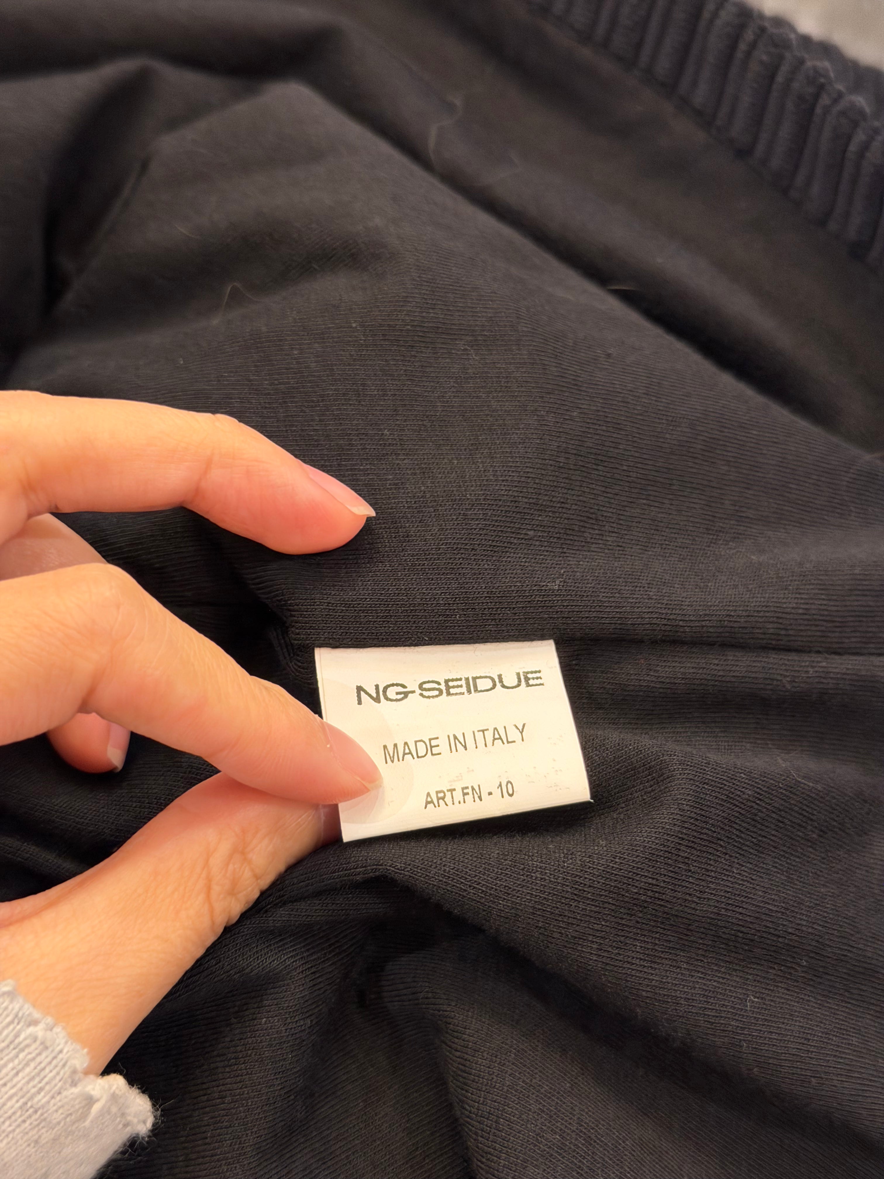 NG SEIDUE Colorblock Corduroy Hooded Track Jacket