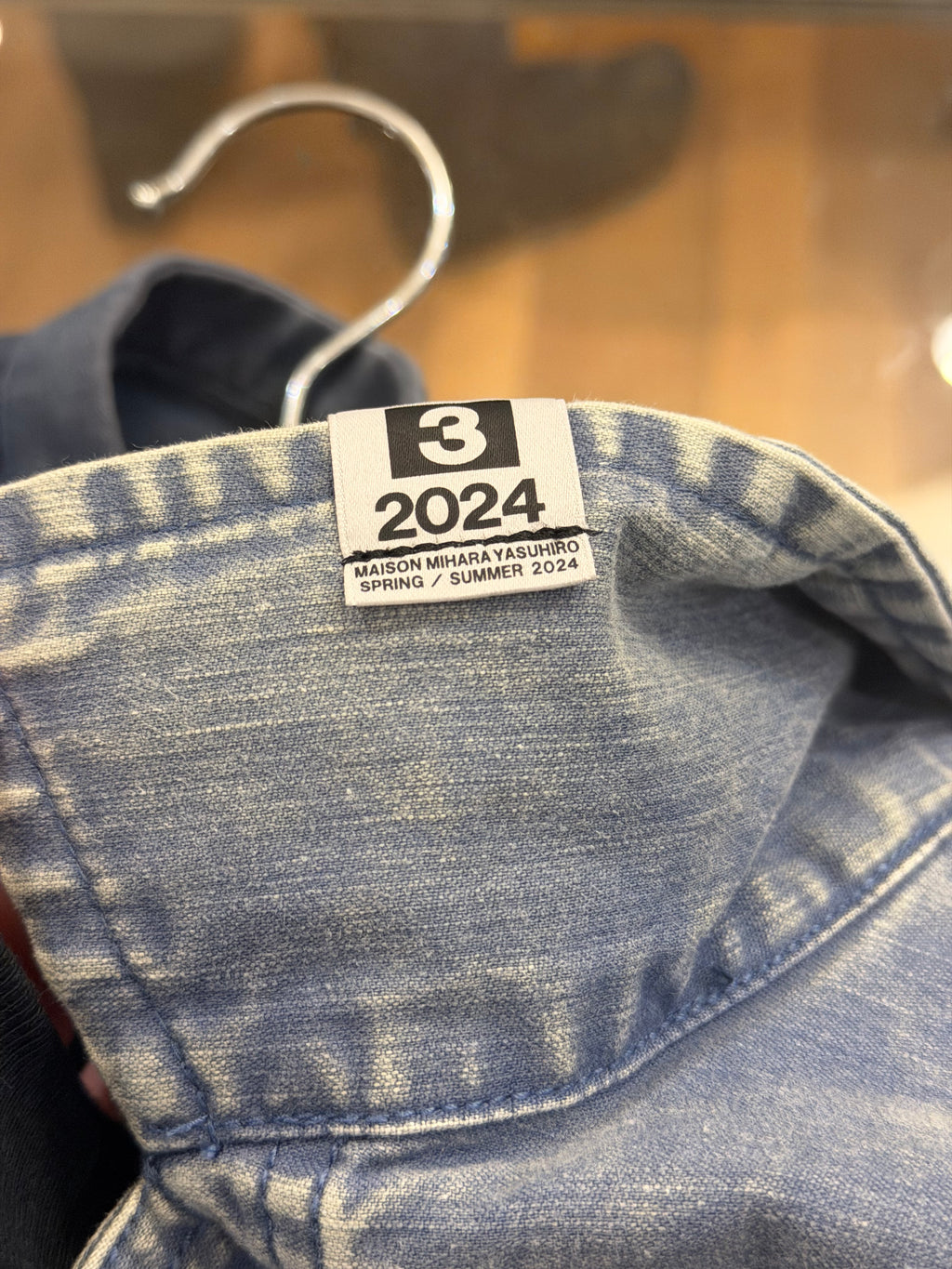 Maison Mihara Yasuhiro Double Layered Denim Shirt - Blue