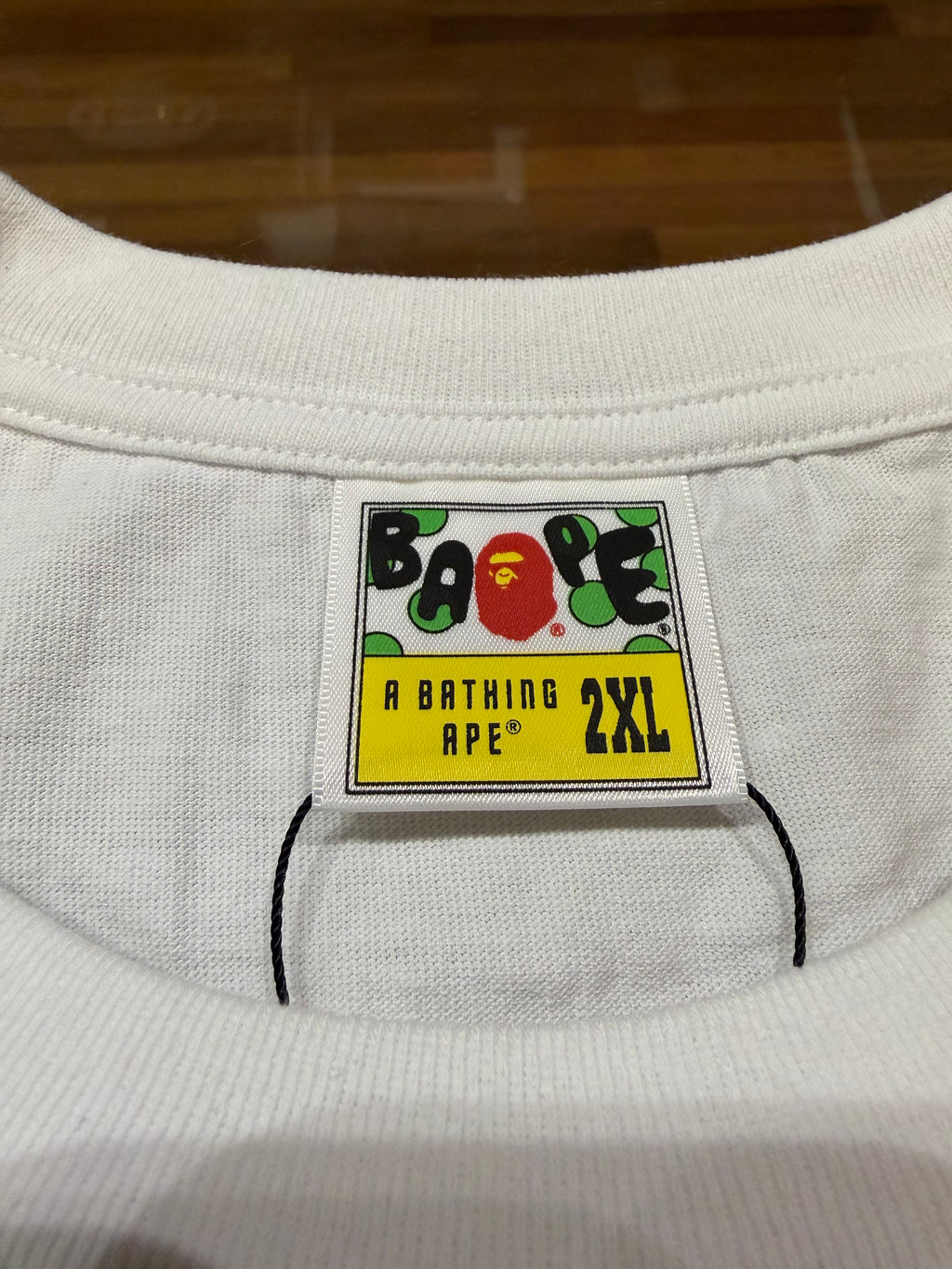 Bape Shark Face Zipper Tee - White