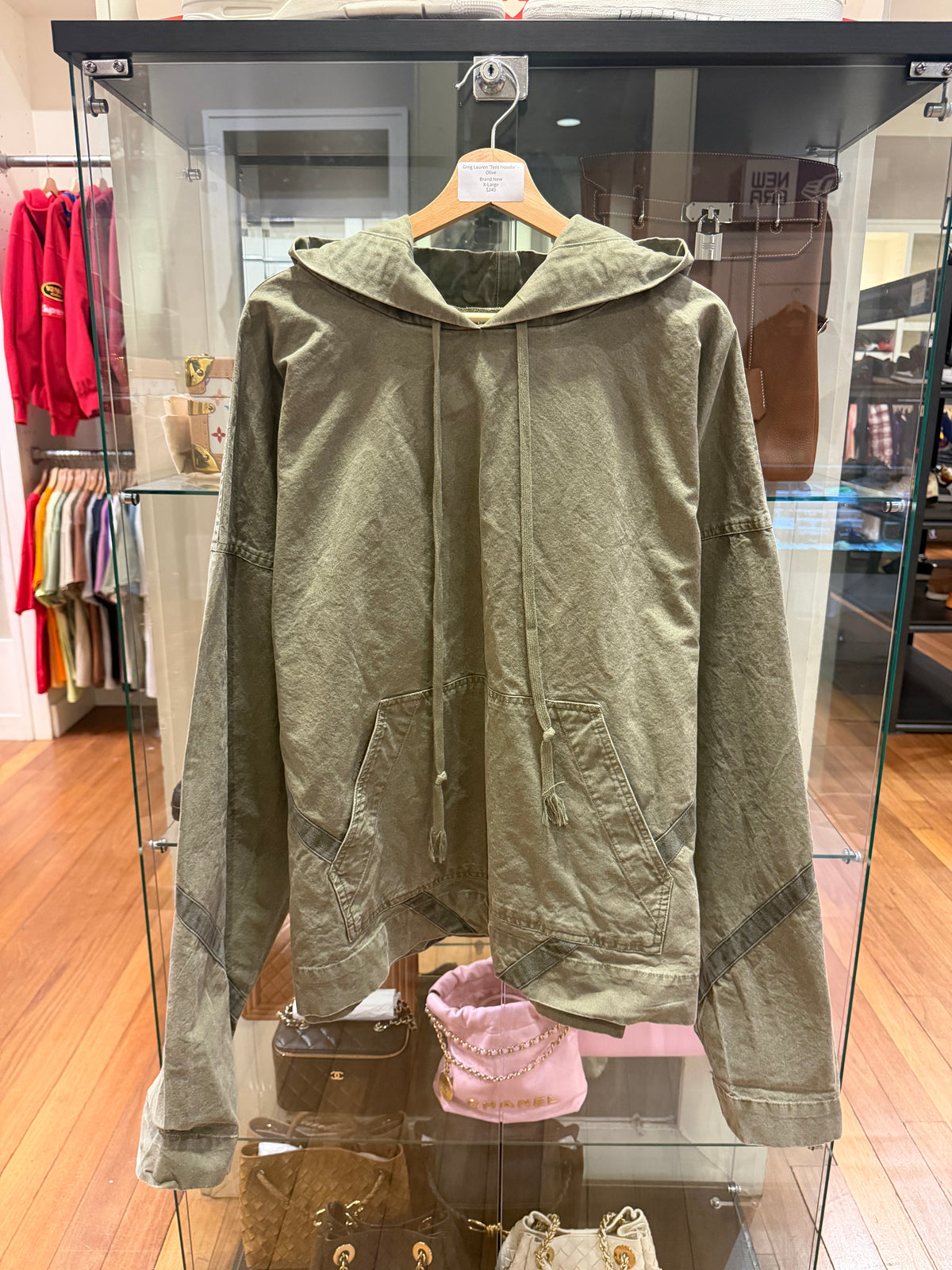 Greg Lauren “Tent Hoodie” - Olive
