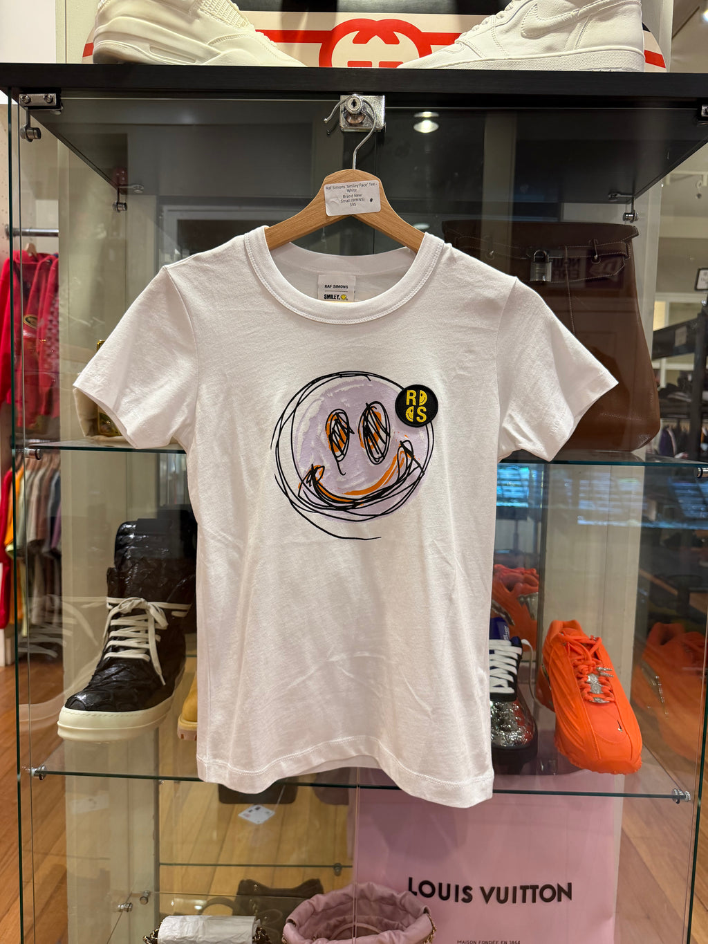 Raf Simons 'Smiley Face' Tee -White (WMNS)
