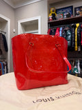Louis Vuitton Monogram Vernis Tote MM - Red