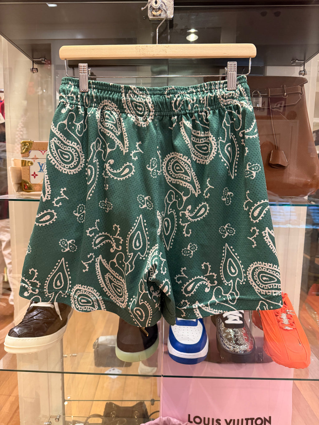 Eric Emanuel Paisley Mesh Shorts - Green