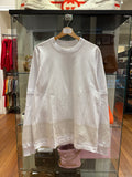 Sacai Textured Woven LS -White