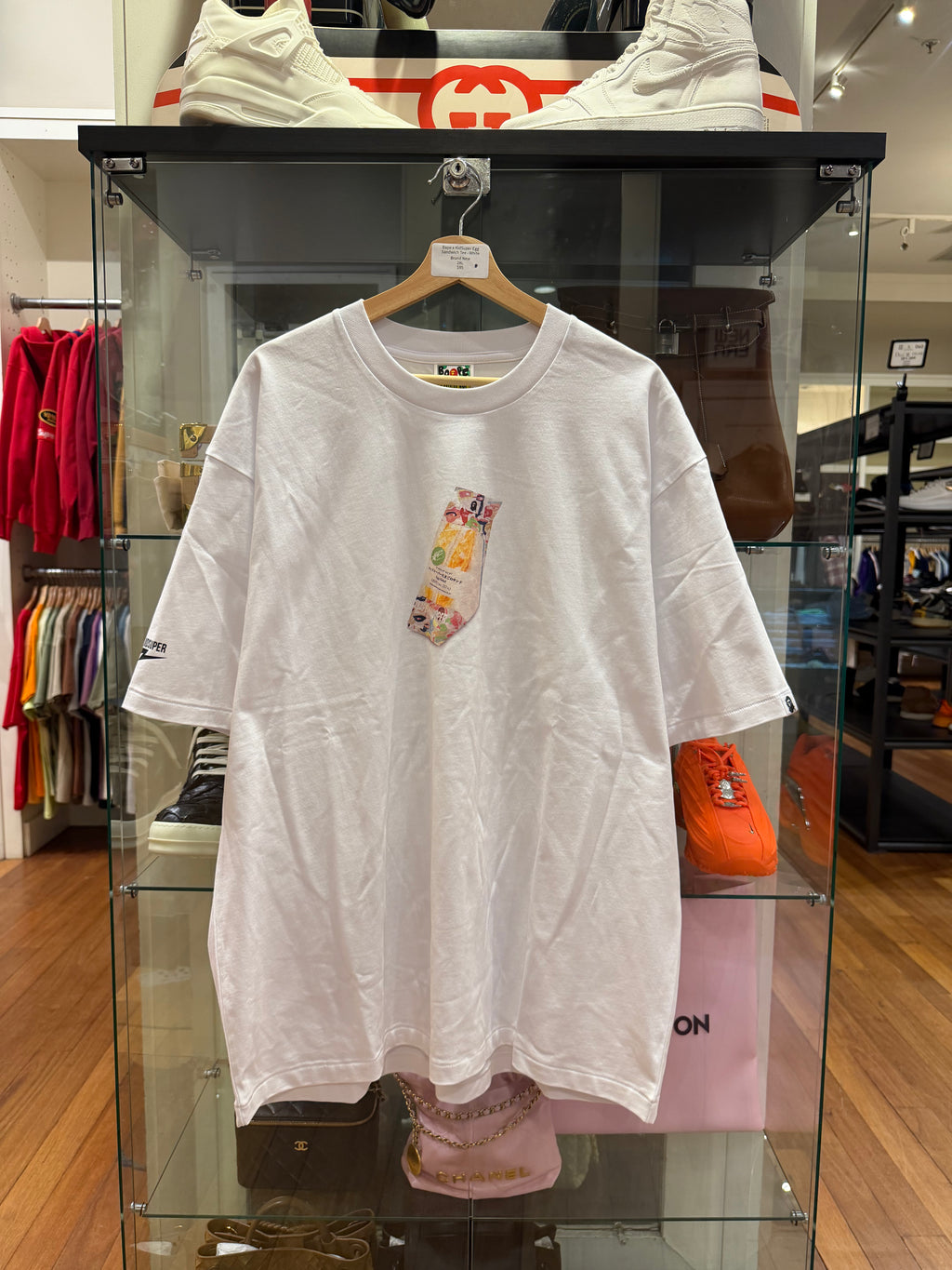 Bape x KidSuper Egg Sandwich Tee - White