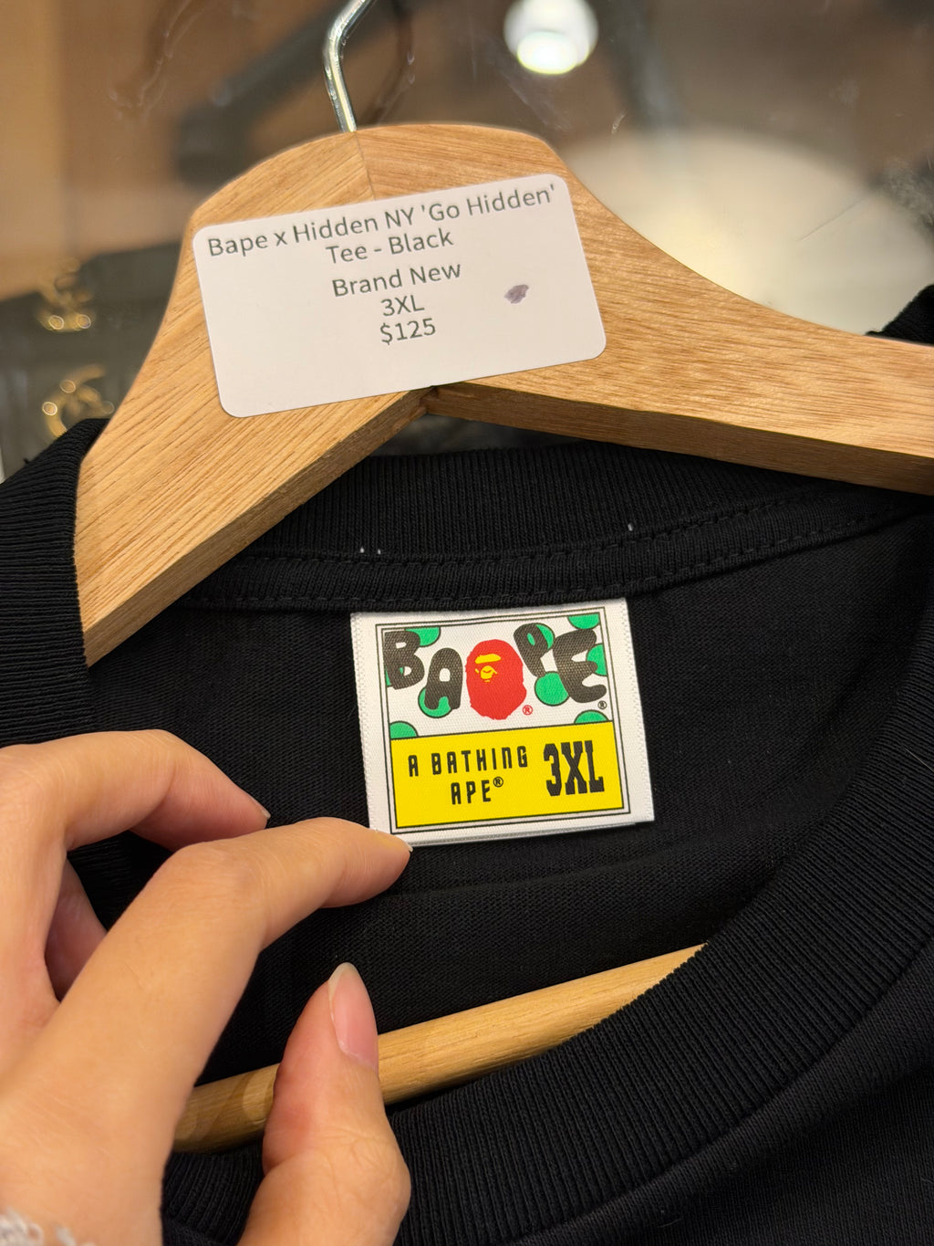 Bape x Hidden NY 'Go Hidden'Tee - Black