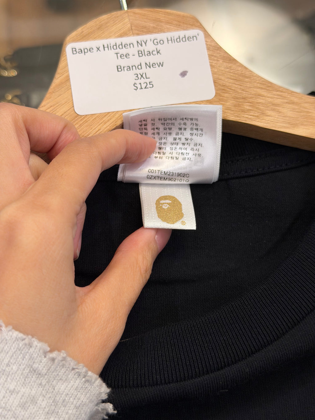 Bape x Hidden NY 'Go Hidden'Tee - Black