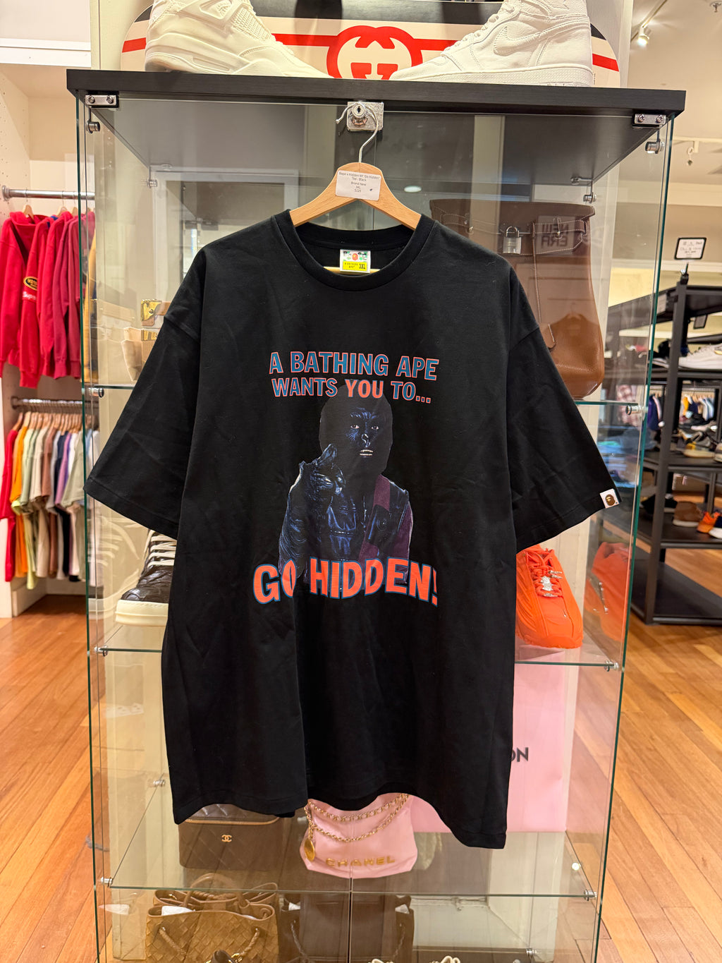 Bape x Hidden NY 'Go Hidden'Tee - Black