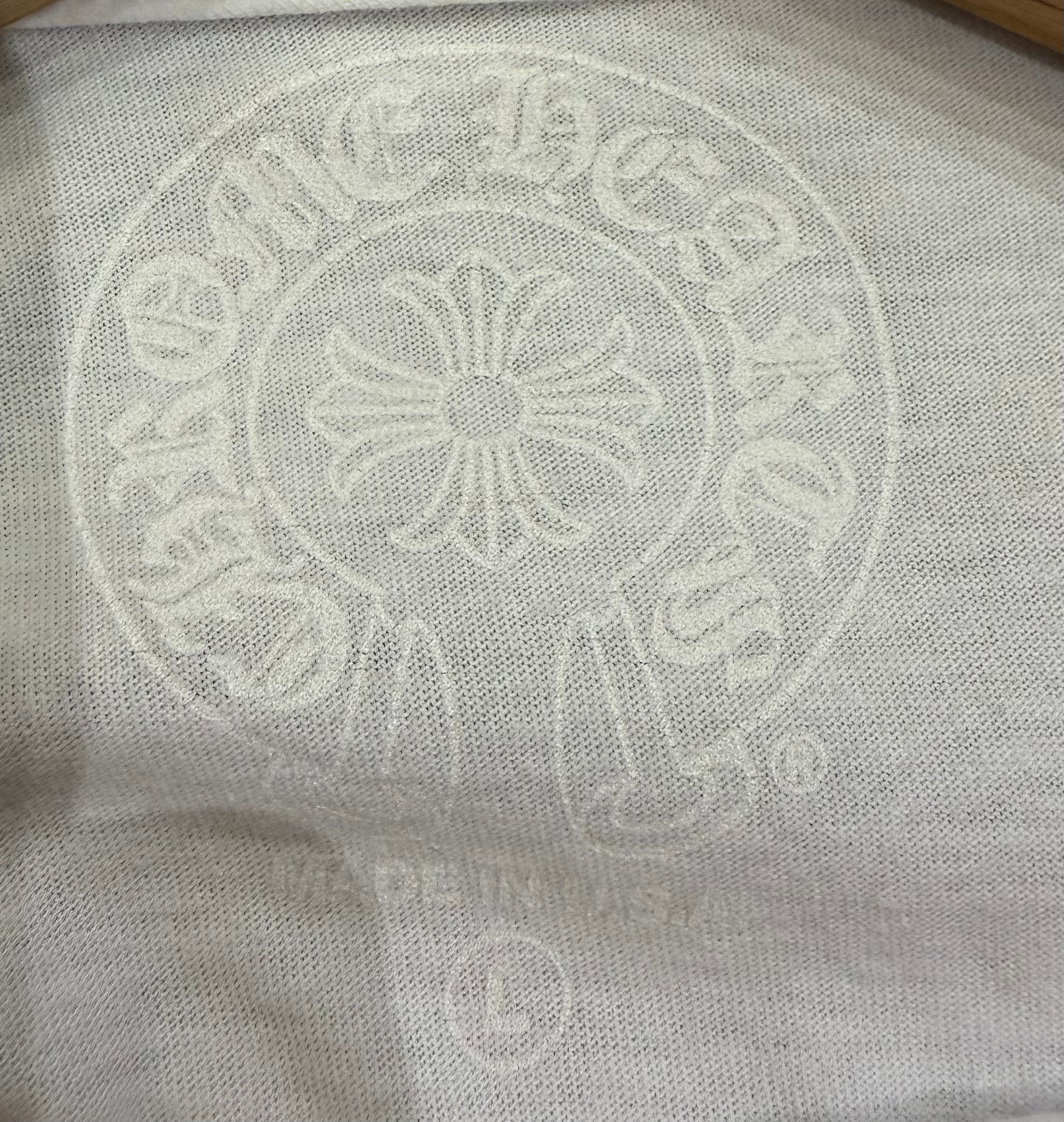 Chrome Hearts Neck Logo LS Shirt - White/White