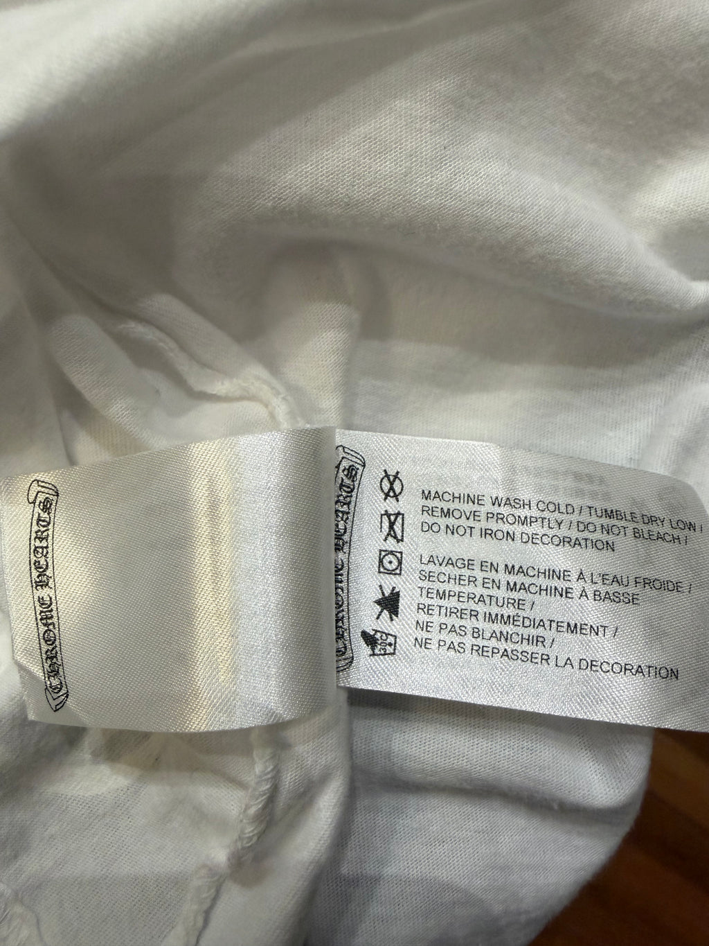 Chrome Hearts Neck Logo LS Shirt - White/White