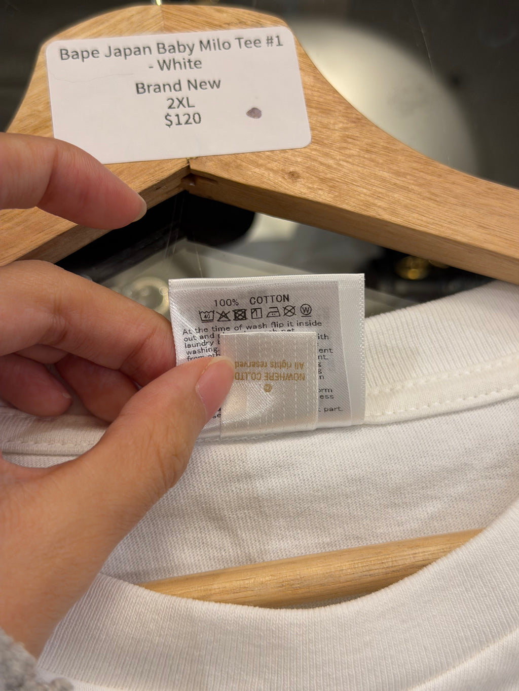 Bape Japan Baby Milo Tee #1- White