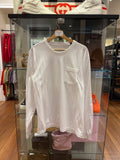 Chrome Hearts Neck Logo LS Shirt - White/White