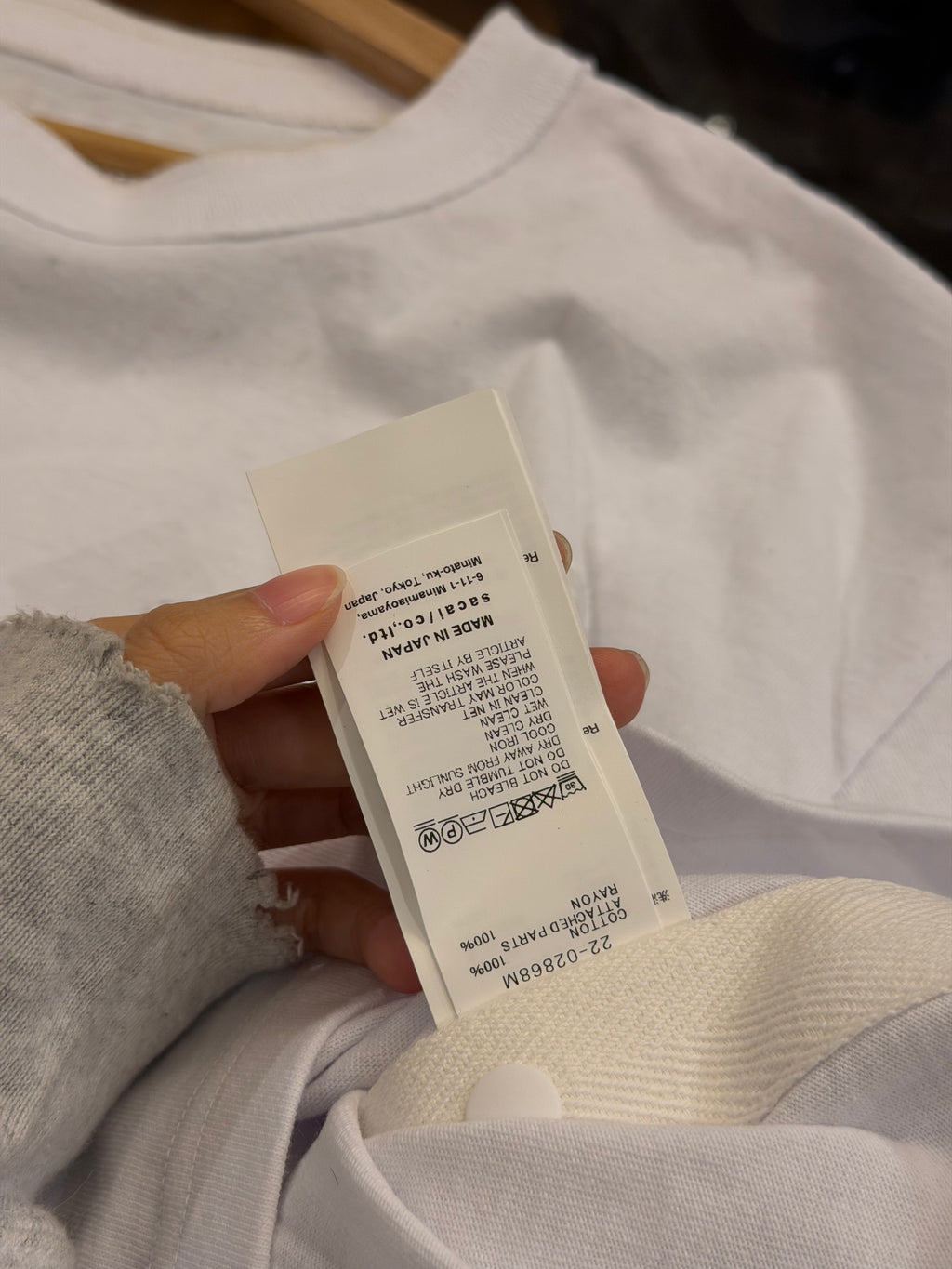 Sacai Floral Stictched TeeShirt - White
