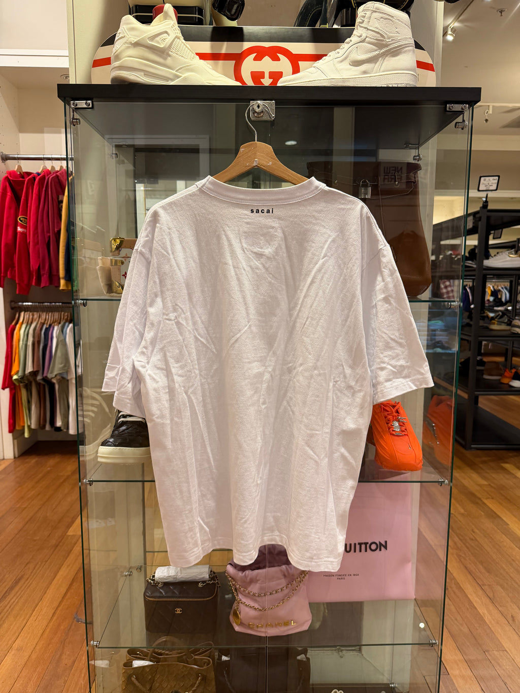 Sacai Floral Stictched TeeShirt - White