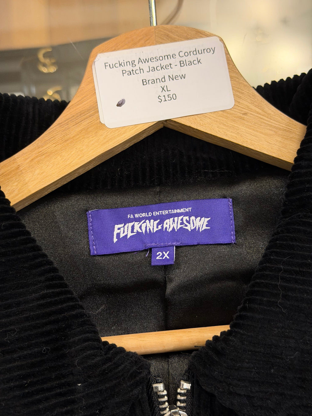 Fucking Awesome Corduroy Patch Jacket - Black