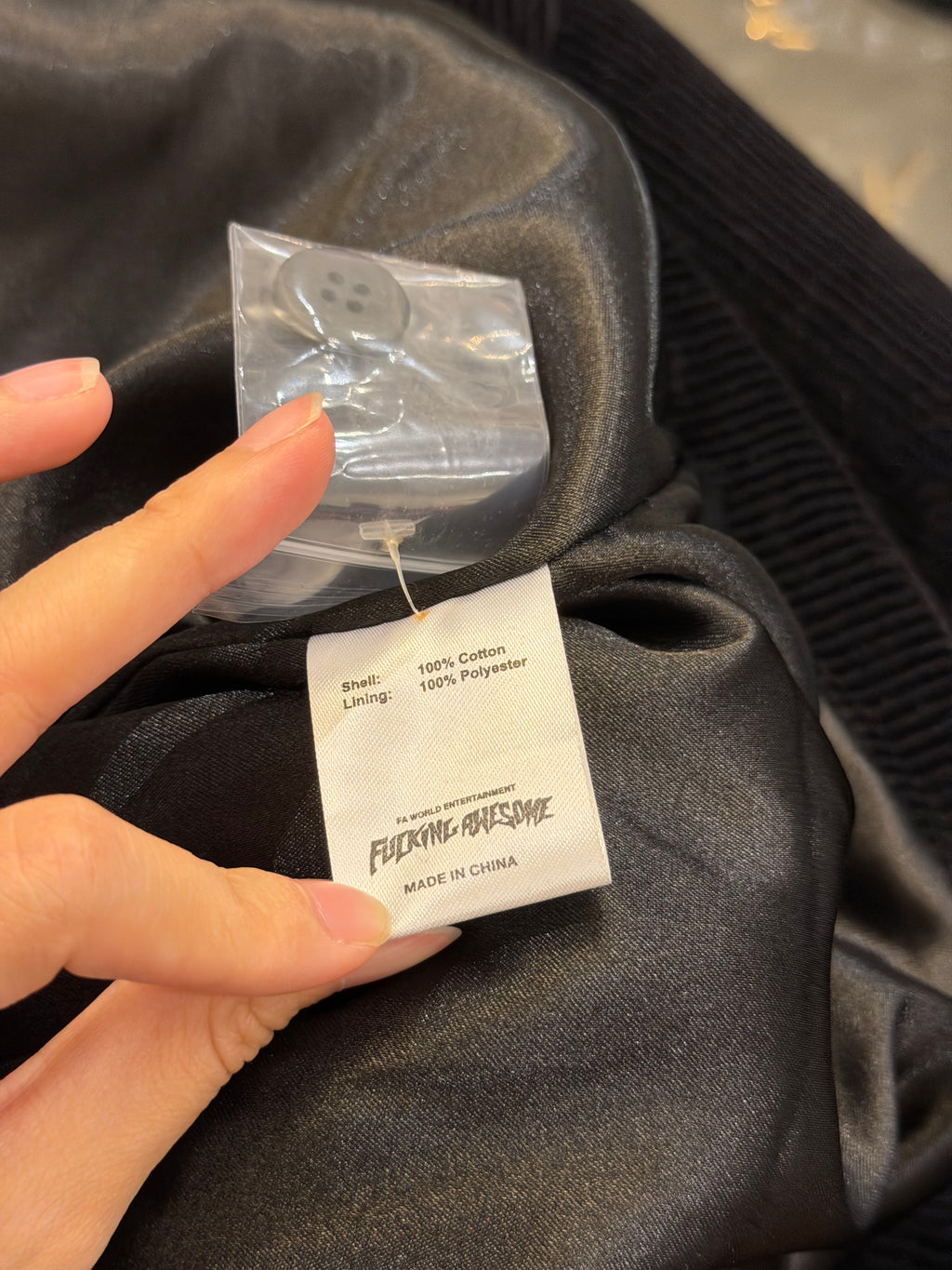 Fucking Awesome Corduroy Patch Jacket - Black