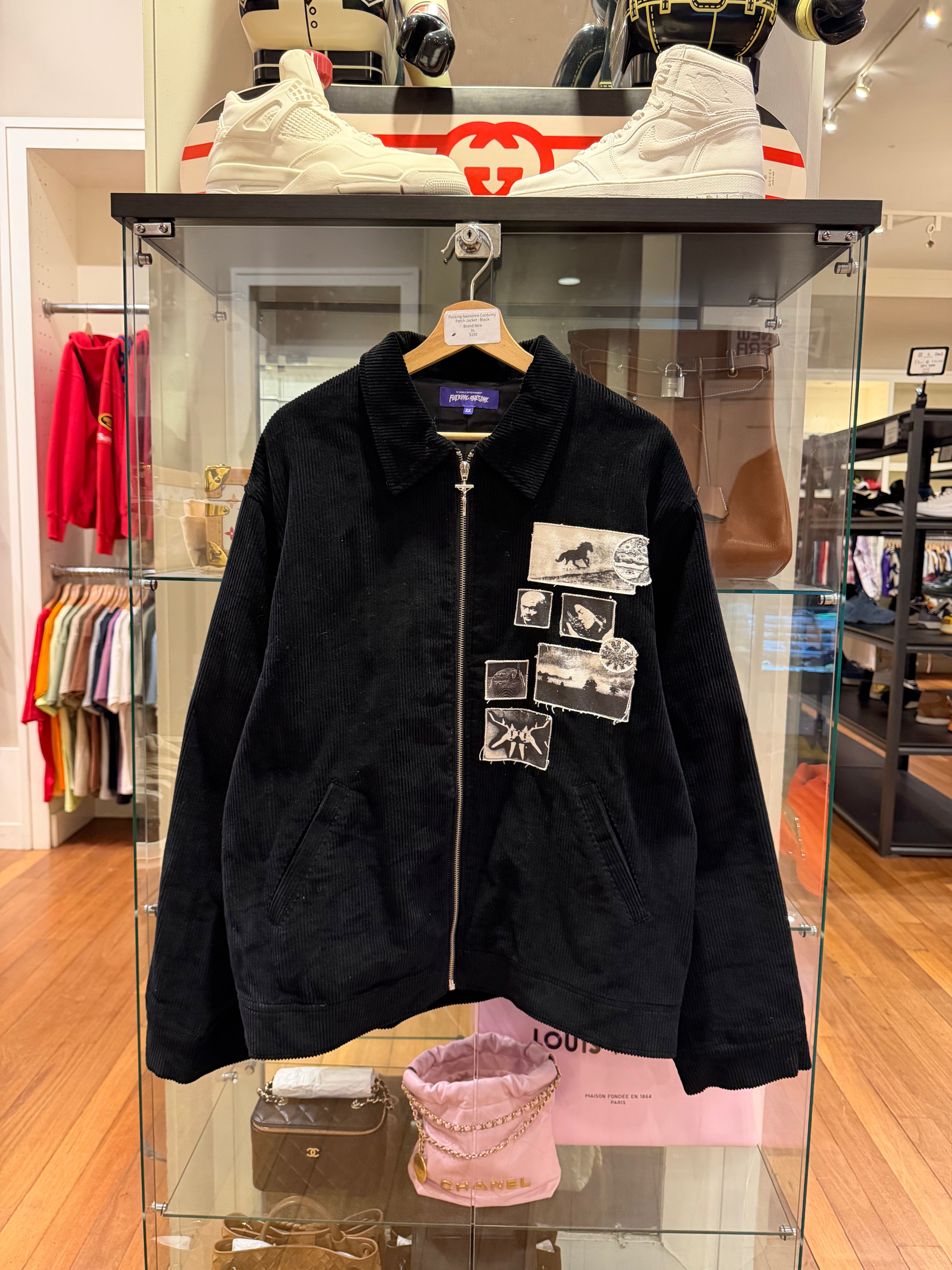 Fucking Awesome Corduroy Patch Jacket - Black