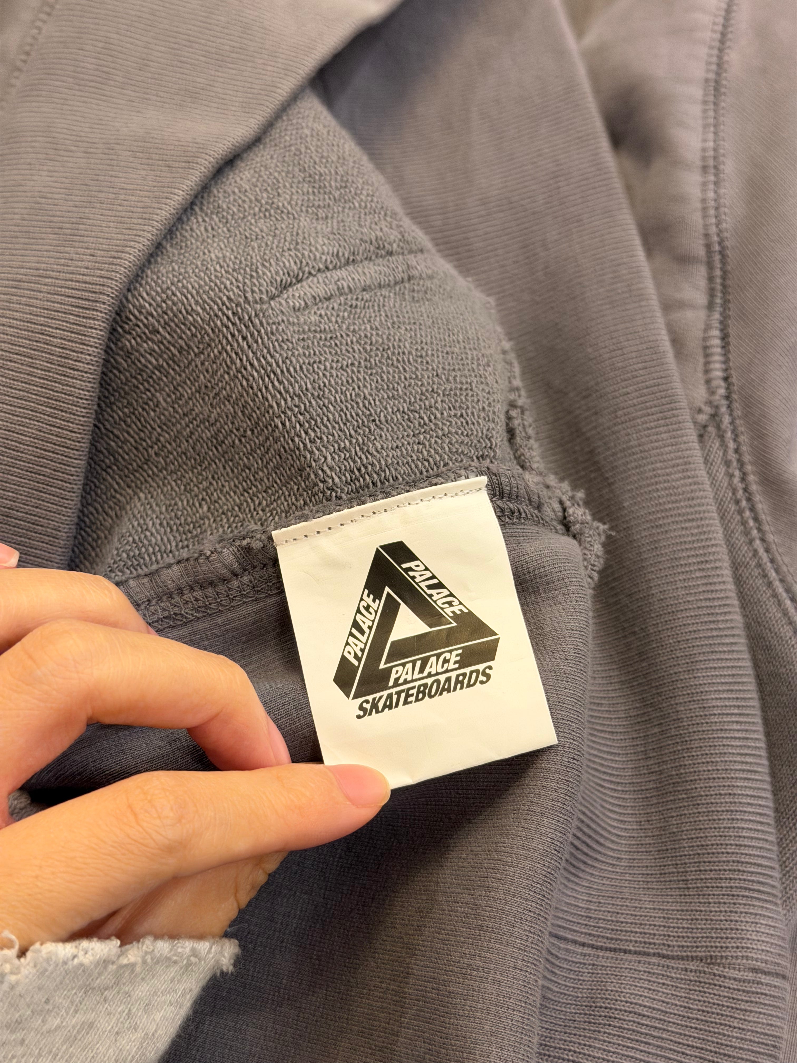 Palace x Porter Tri-Ferg Pullover Hoodie - Grey