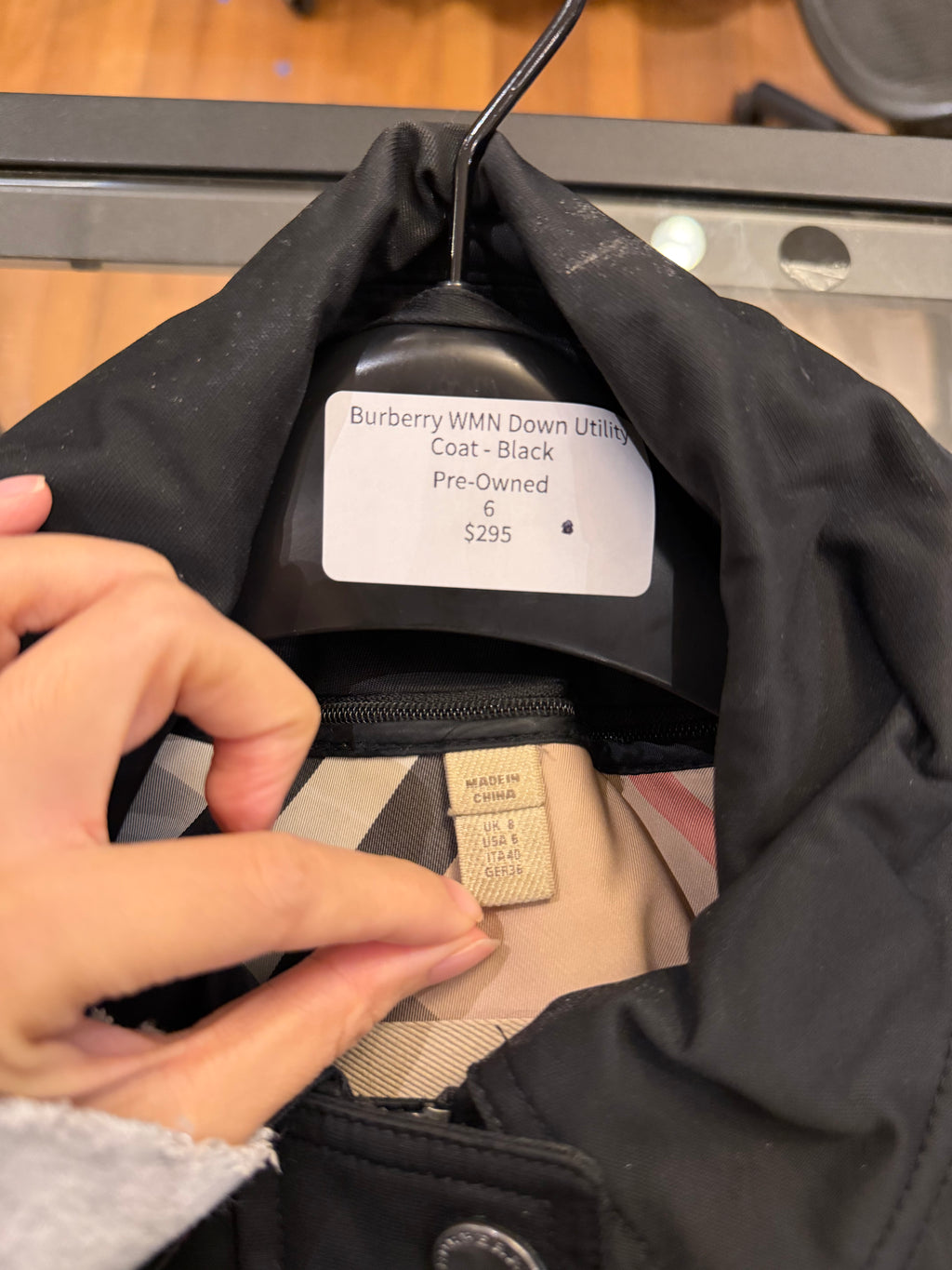Burberry WMN Down Utility Coat - Black